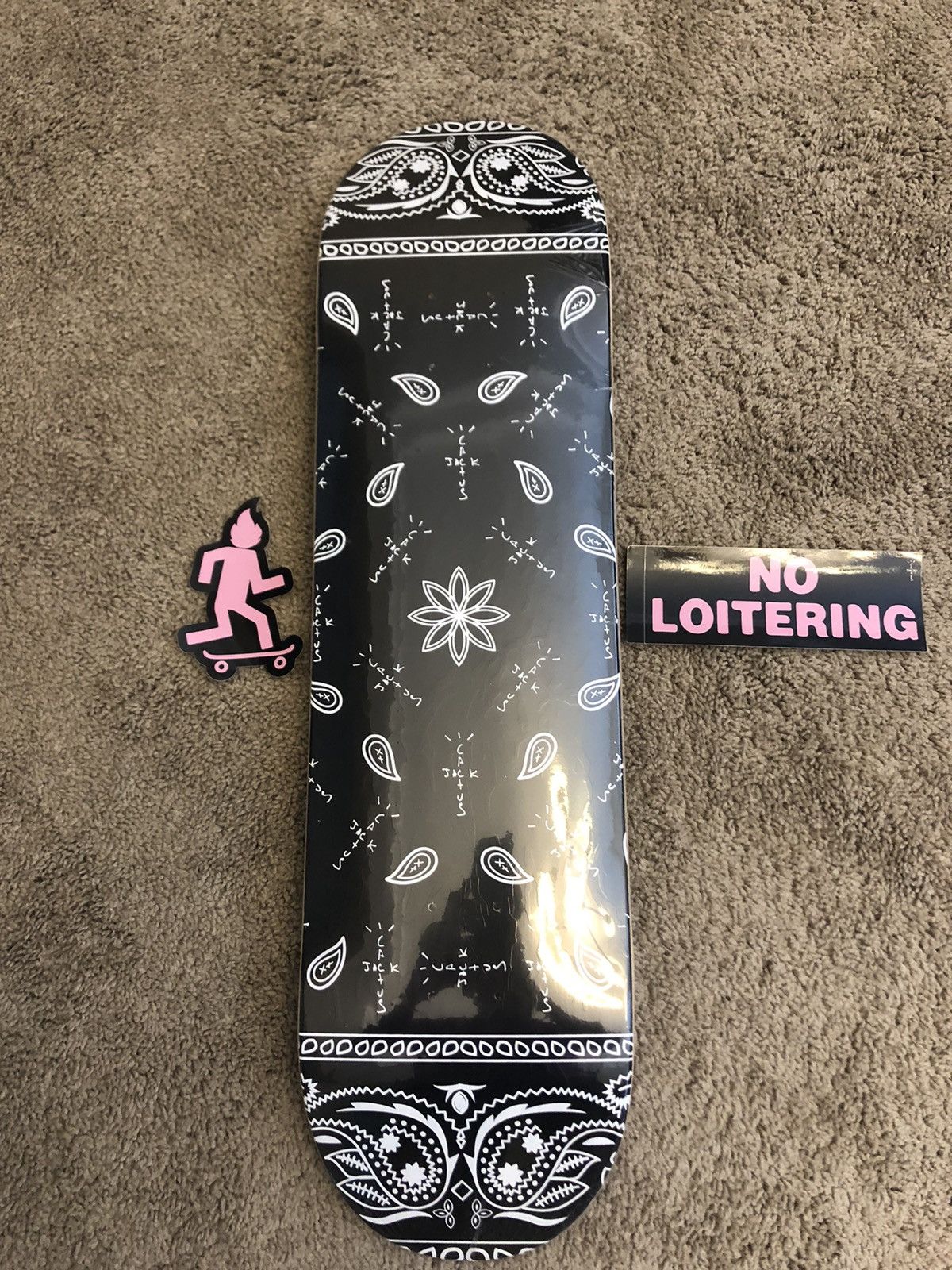 Travis Scott Cactus Jack Paisley Skate Deck | Grailed 