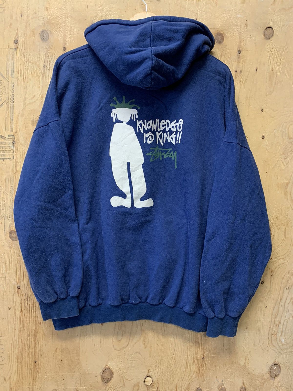 Stussy Vintage 90s Stussy Knowledge Is King Hoodie | Grailed