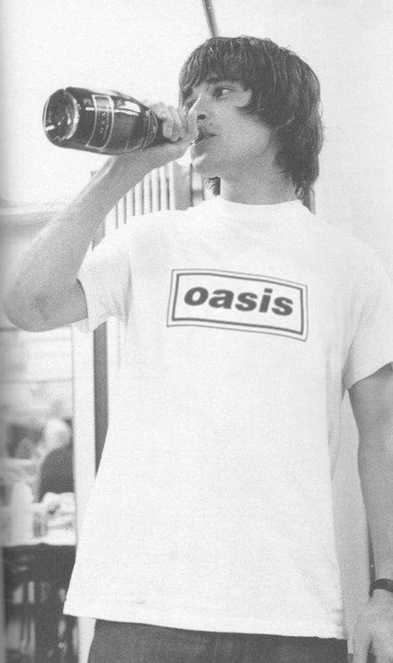 Other VINTAGE 90s OASIS LOGO IAN BROWN STONE ROSES SHIRT | Grailed