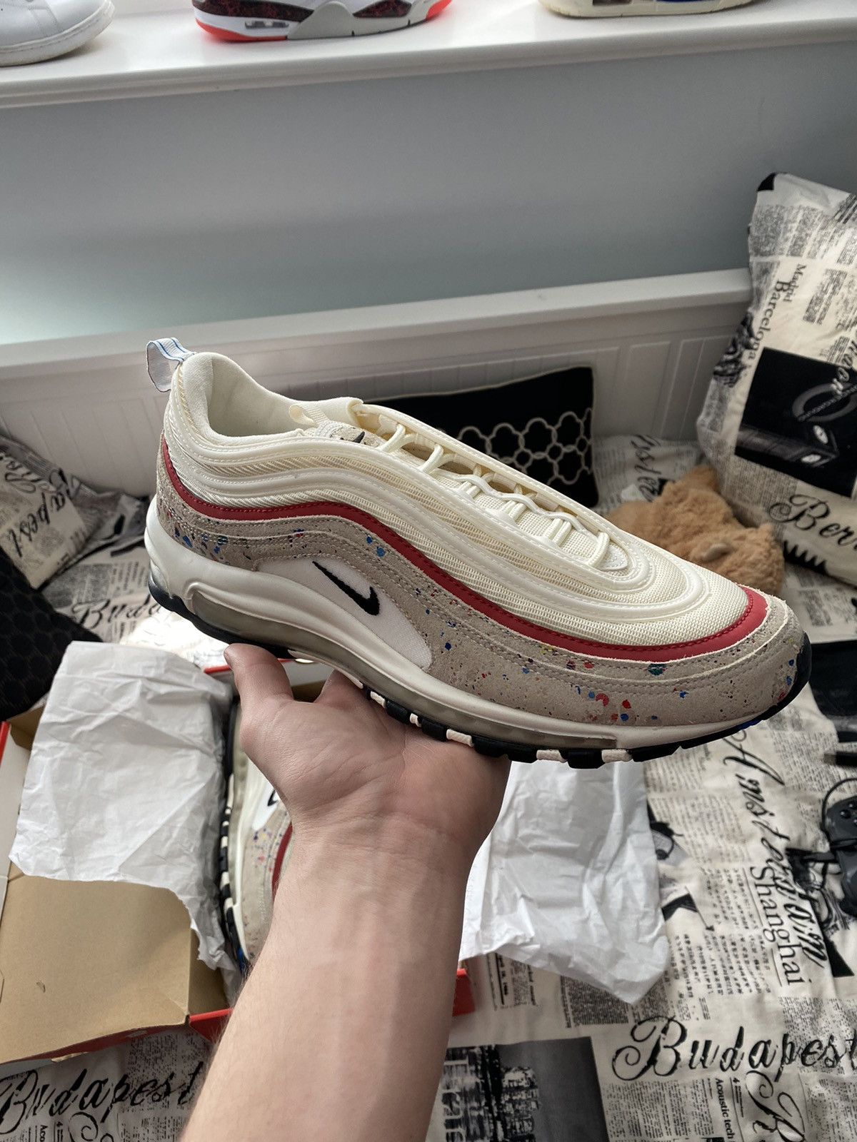 Nike Air Max 97 Paint Splatter 2018 Size US 11.5 / EU 44-45 - 1 Thumbnail