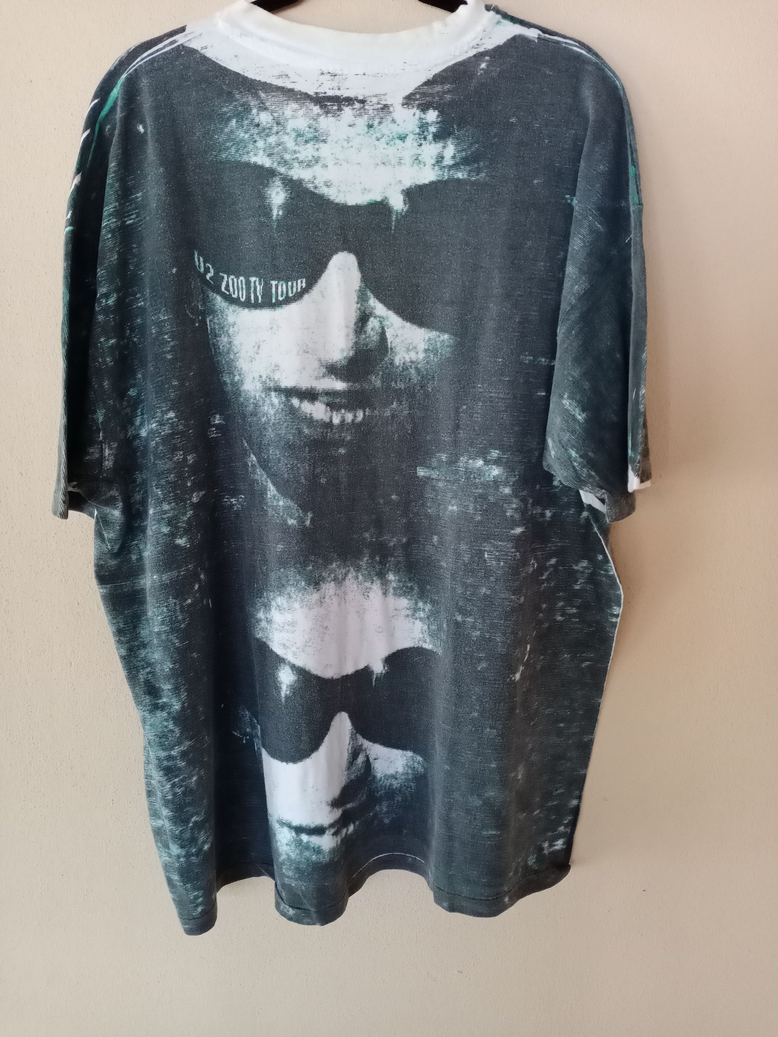 Band Tees × Vintage 💥BESTOFFER💥Vtg 90s U2 Zoo TV Show Tour Full print PunkTee Size US XL / EU 56 / 4 - 8 Thumbnail