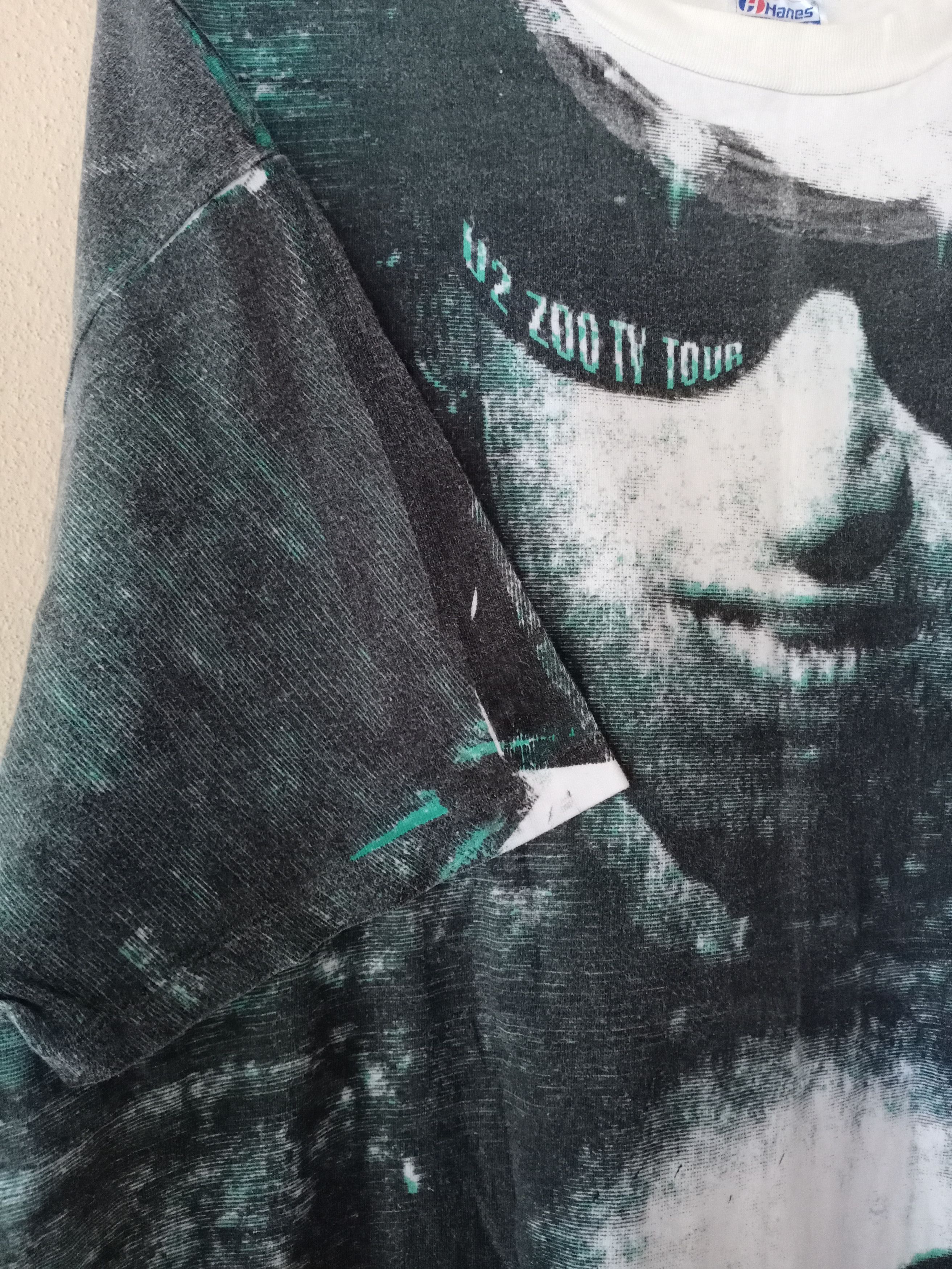 Band Tees × Vintage 💥BESTOFFER💥Vtg 90s U2 Zoo TV Show Tour Full print PunkTee Size US XL / EU 56 / 4 - 7 Thumbnail