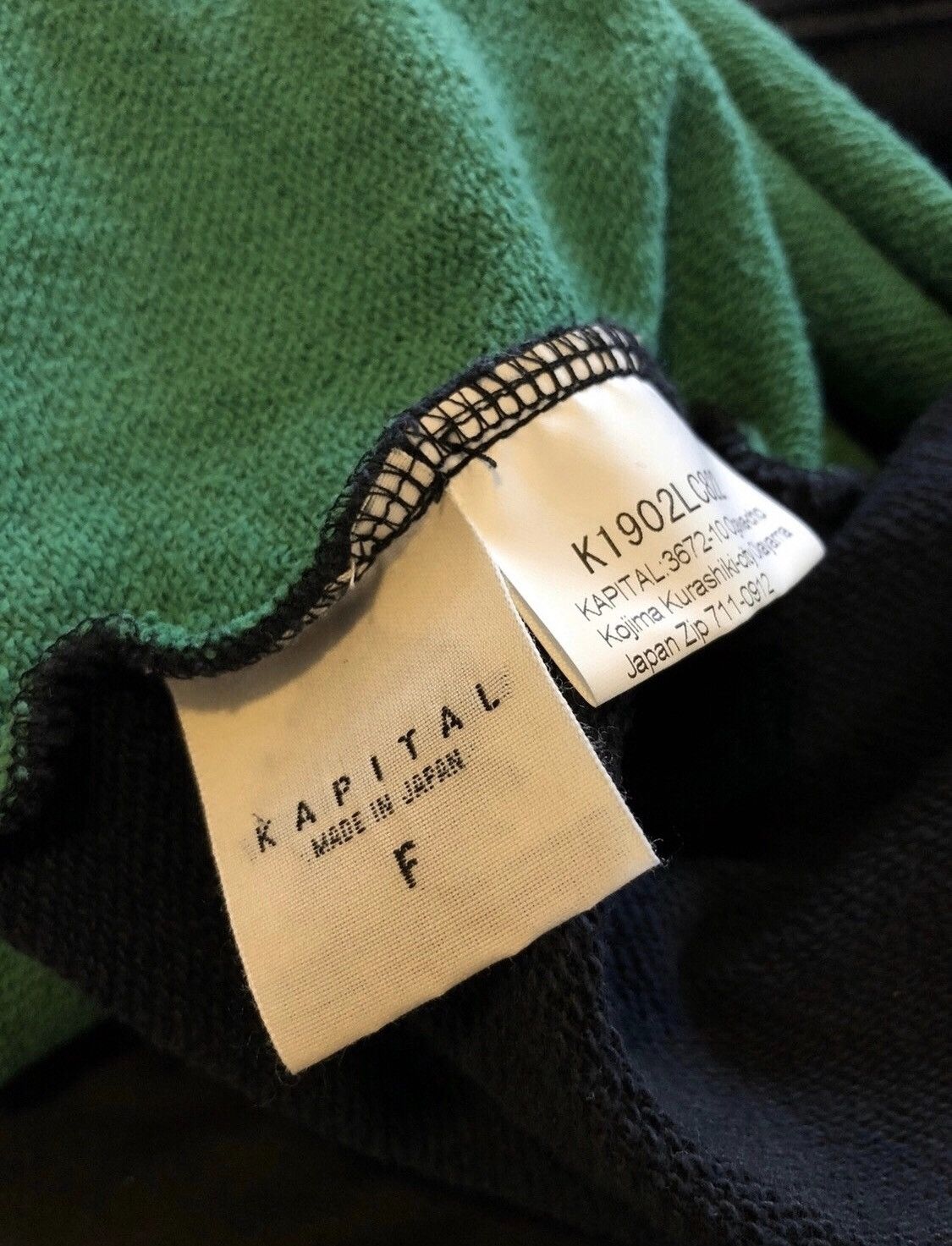 Kapital Kapital Skeleton Sweater 裹毛 BONEpt (GREEN/ BLACK) Size US XL / EU 56 / 4 - 4 Thumbnail