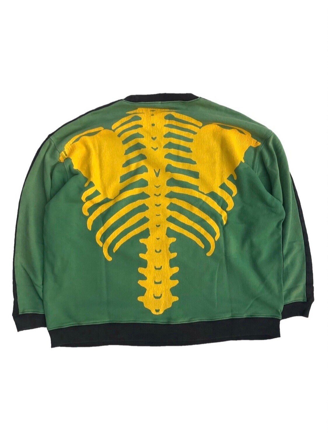 Kapital Kapital Skeleton Sweater 裹毛 BONEpt (GREEN/ BLACK) Size US XL / EU 56 / 4 - 1 Preview
