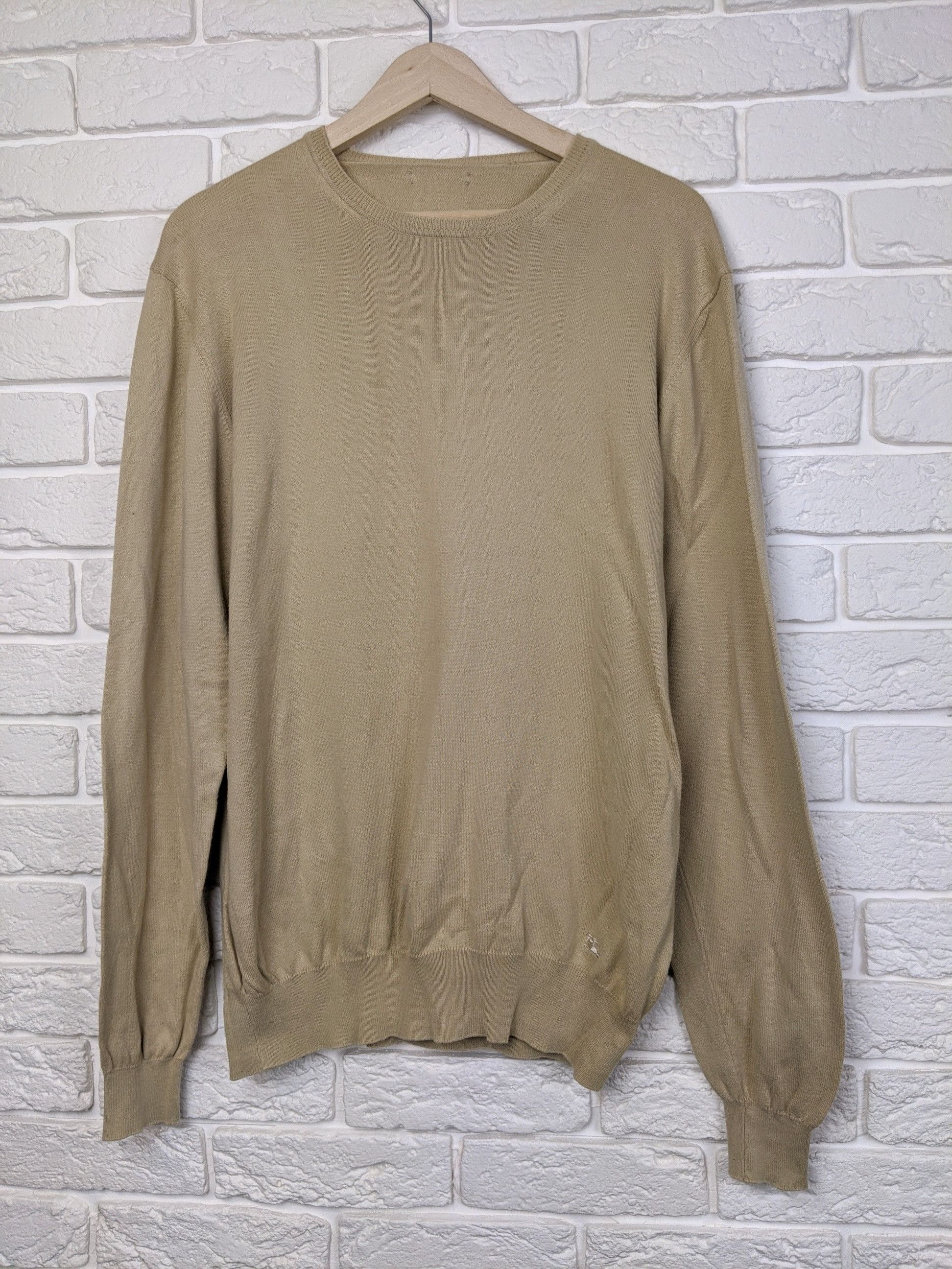 image of Burberry Sweater Size L Vintage in Crema, Men's