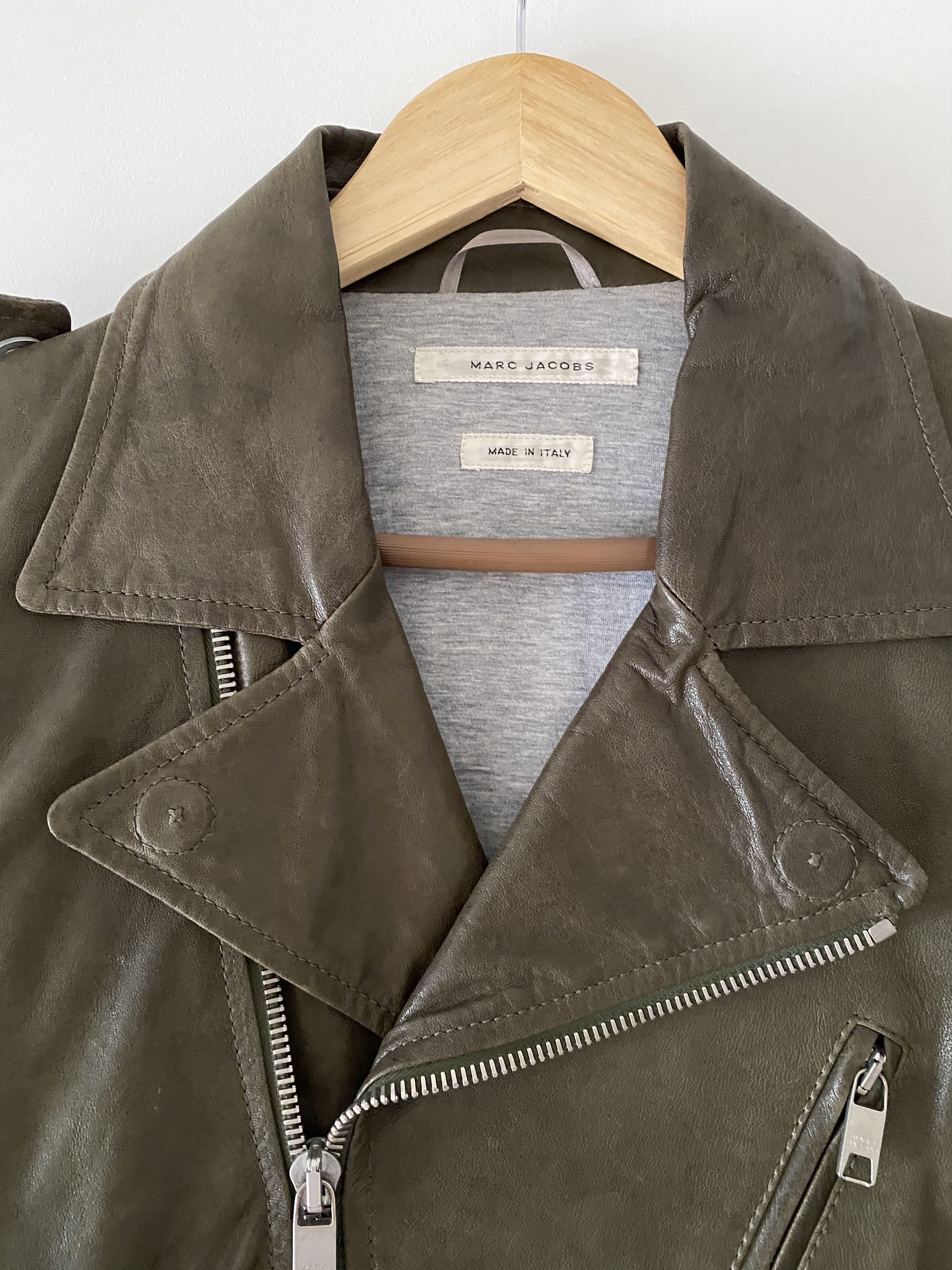 Marc Jacobs Marc Jacobs Leather Moto Jacket Size US M / EU 48-50 / 2 - 2 Thumbnail