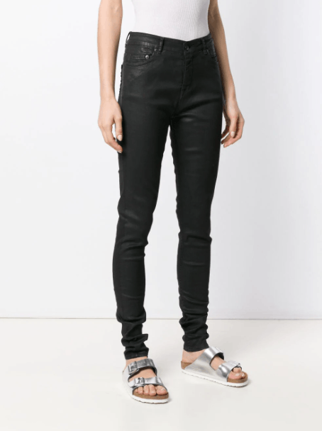 Rick Owens Drkshdw Rick owens berlin cut waxed jeans | Grailed