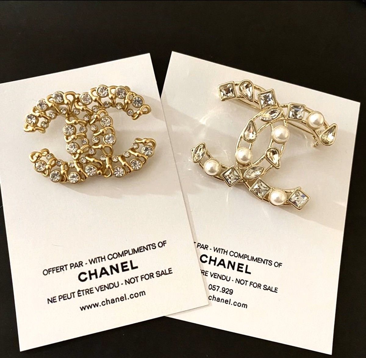 Chanel Chanel brooch VIP gift set of two pieces new | Grailed