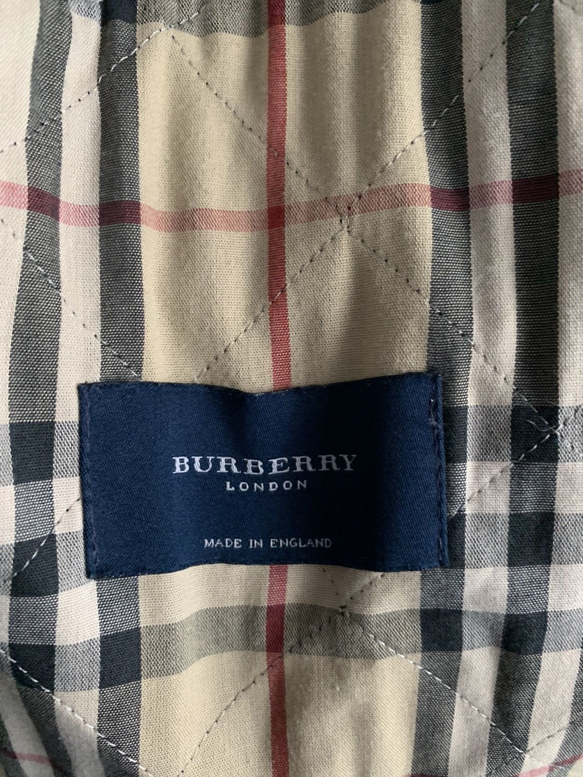 Burberry quilted jacket with corduroy collar