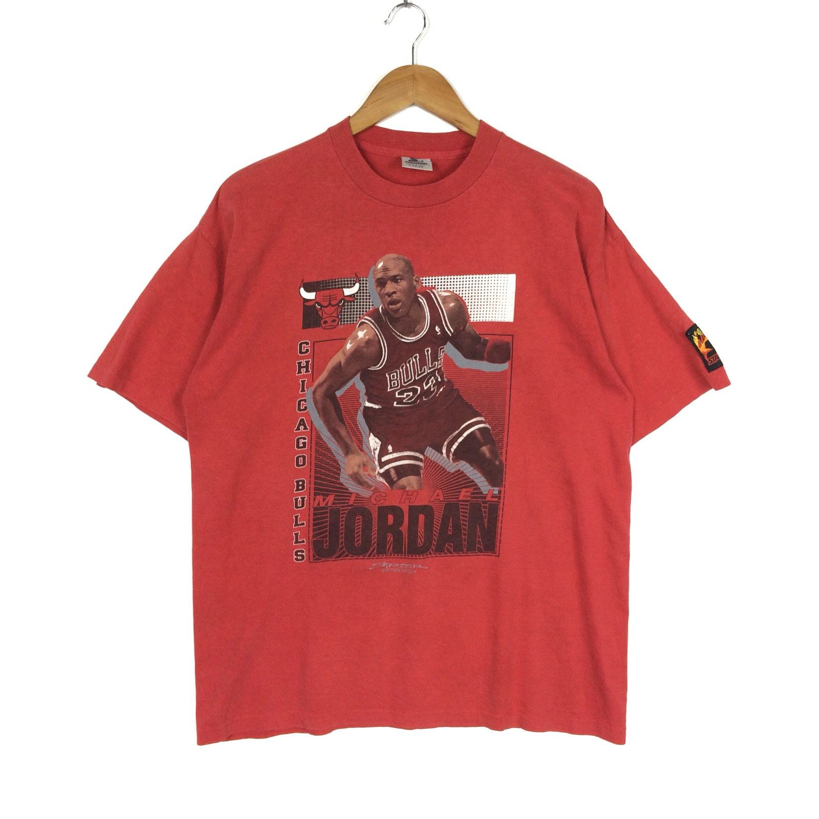 Jordan Brand Vintage Starter Michael Jordan Chicago Bulls NBA Big Logo ...