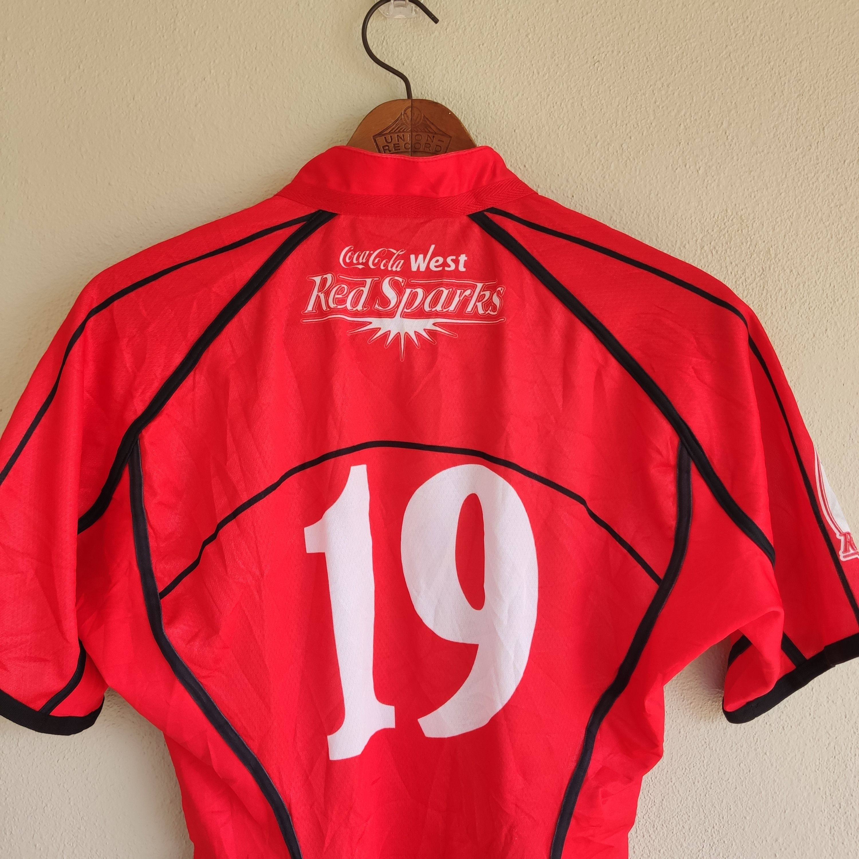 CANTERBURY WEST RED SPARKS COCA COLA JERSEY SIZE 3L