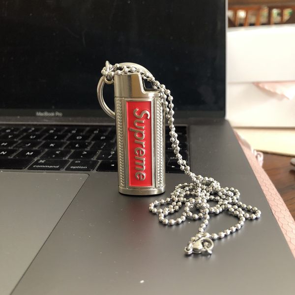 Supreme lighter sale necklace