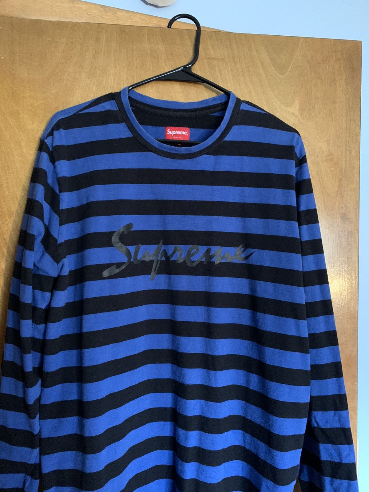 Supreme striped 2024 long sleeve