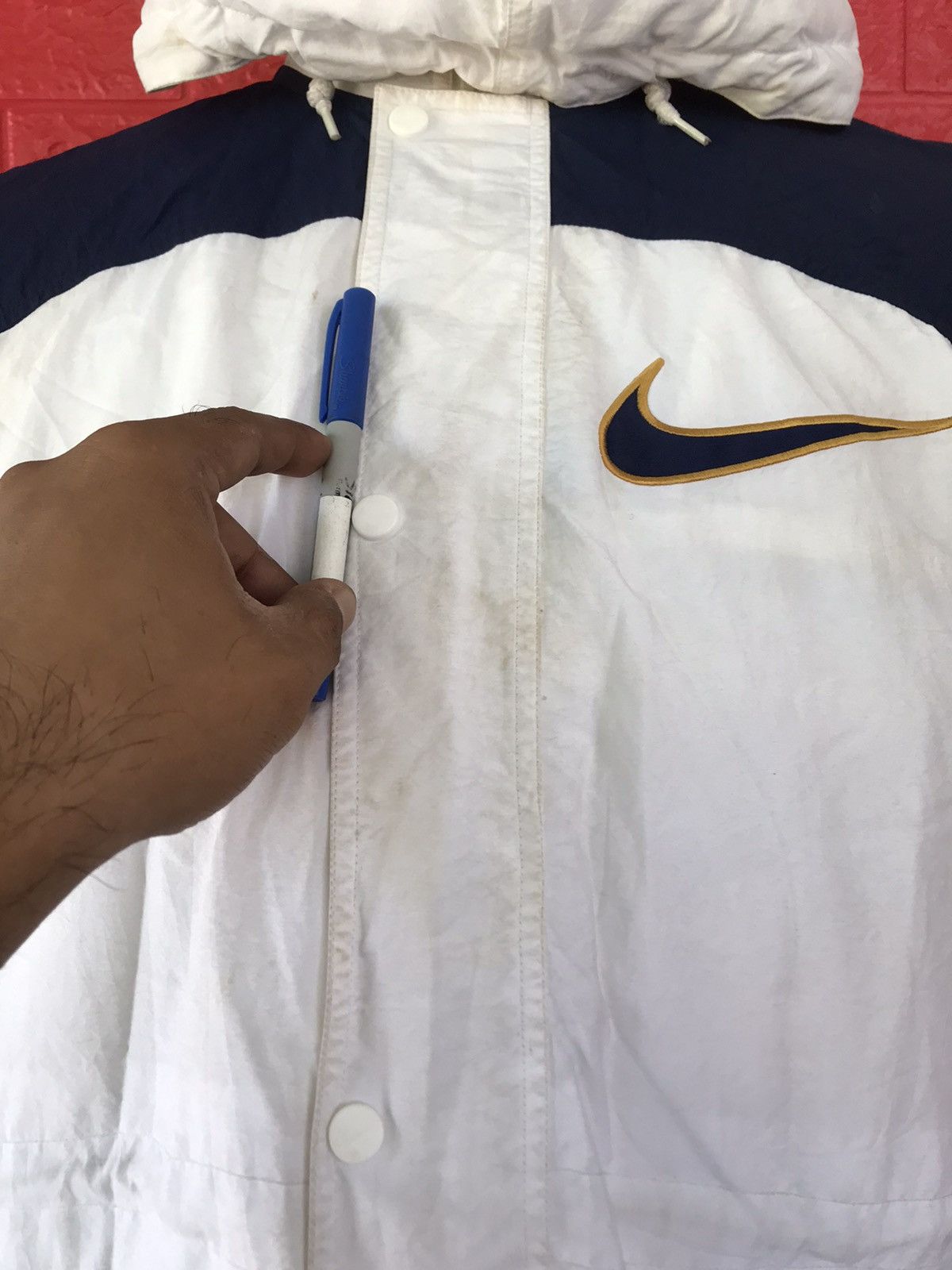 Nike × Nike ACG × Vintage Vintage Nike Sherpa Lining Long Jacket Size US L / EU 52-54 / 3 - 15 Thumbnail