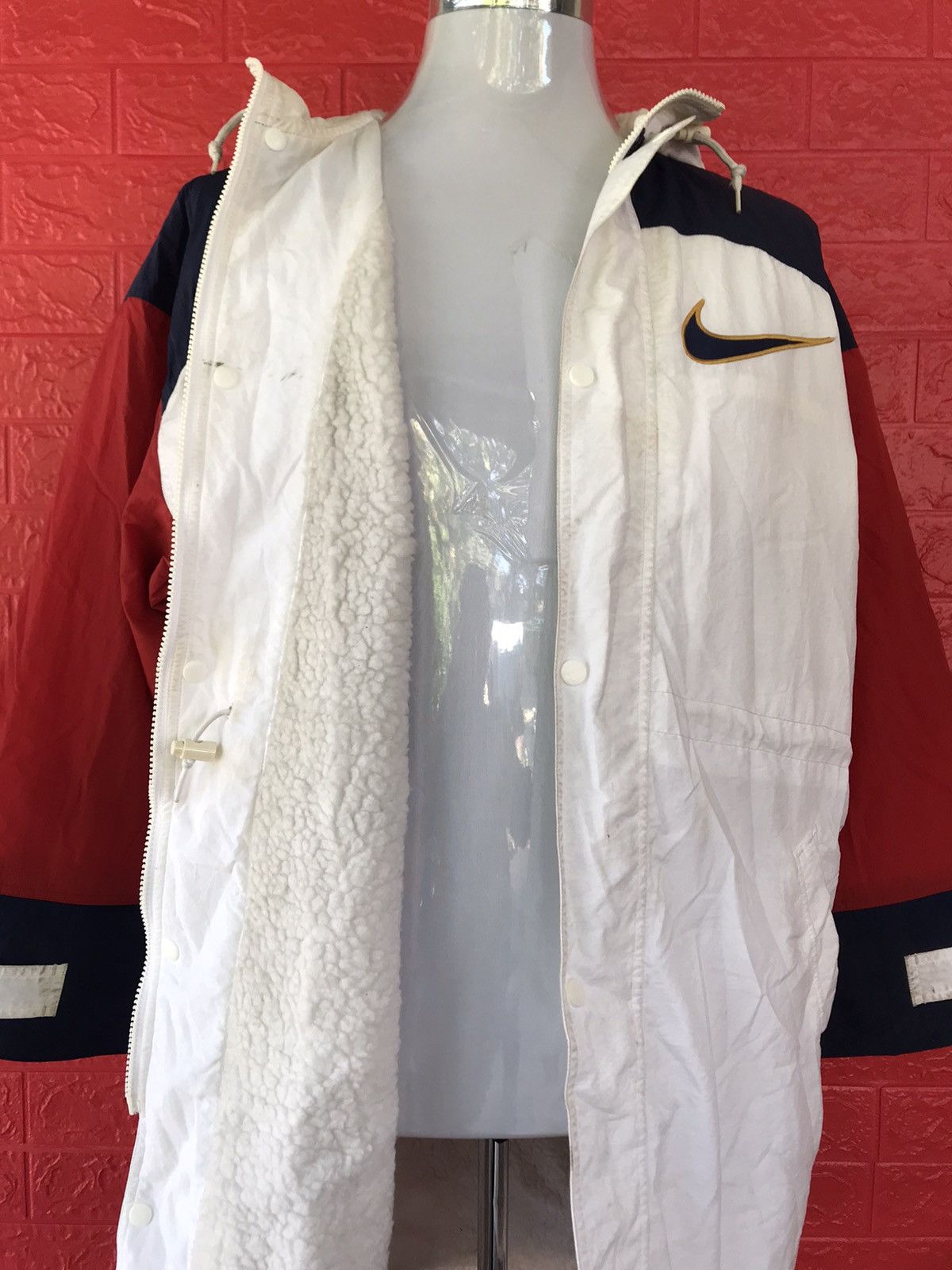 Nike × Nike ACG × Vintage Vintage Nike Sherpa Lining Long Jacket Size US L / EU 52-54 / 3 - 8 Thumbnail