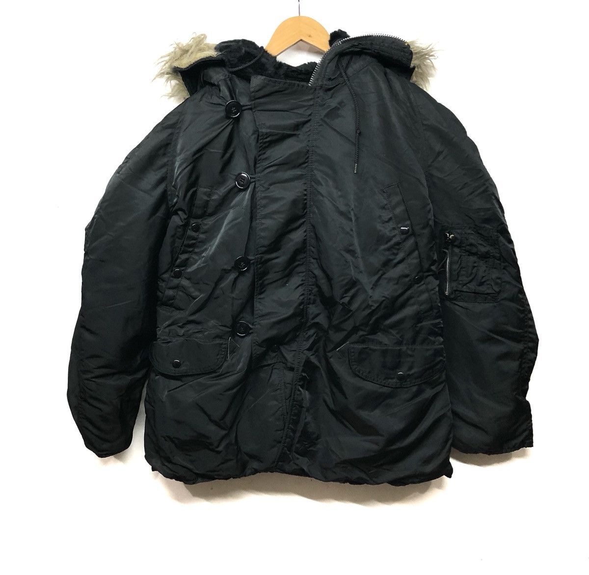 Alpha Industries × Vintage Vintage Alpha Industries Military Army Winter Parka Jacket Size US M / EU 48-50 / 2 - 2 Thumbnail