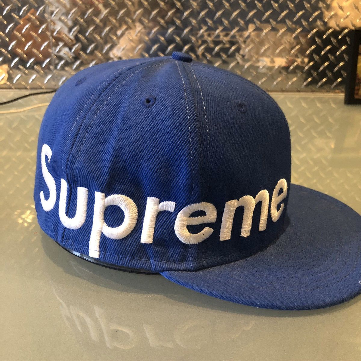 Supreme Supreme New Era Fitted Logo Hat Vintage Size ONE SIZE - 1 Preview