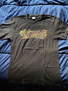 Supreme Paint Logo Tee | Grailed