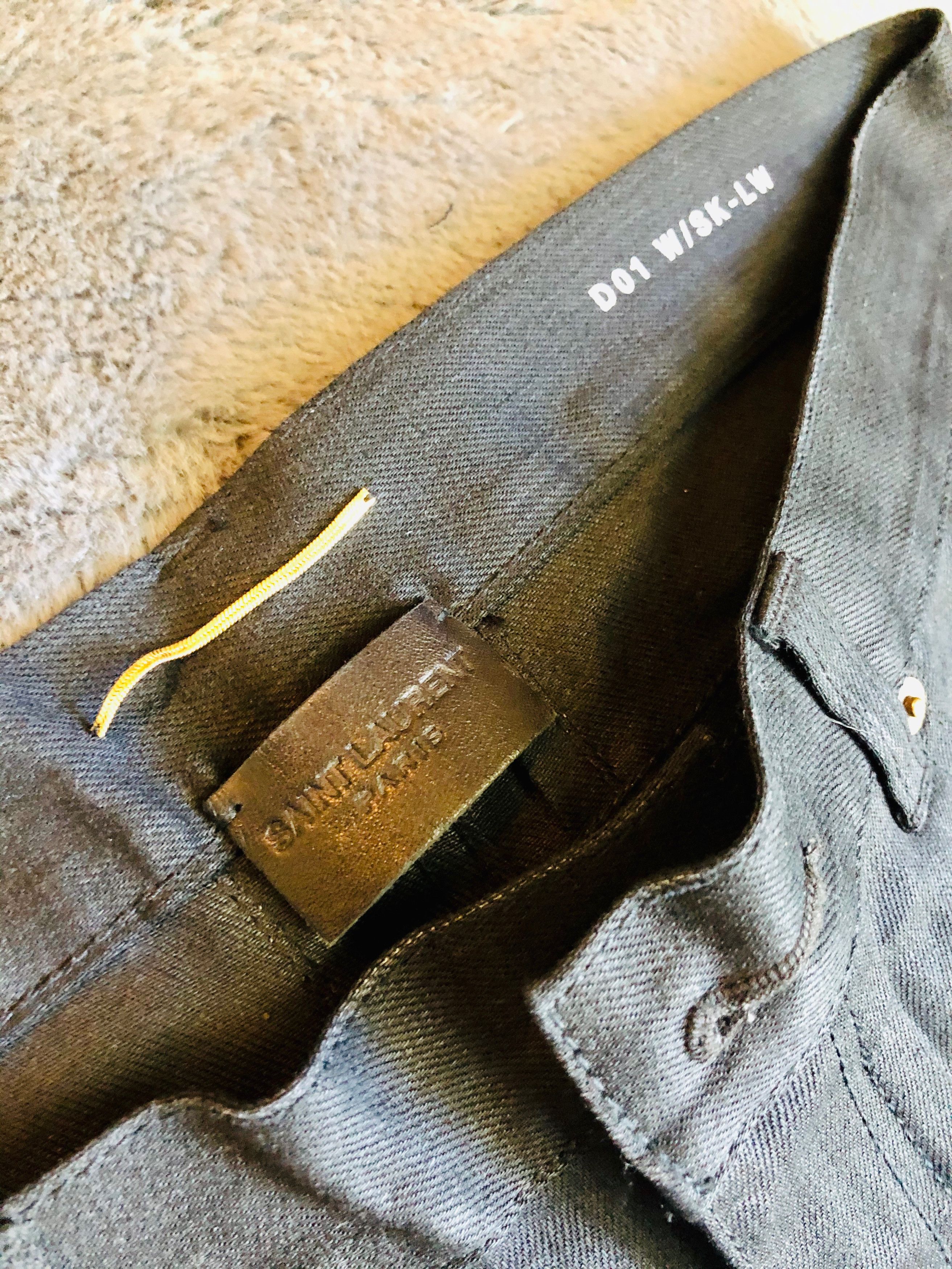 Saint Laurent Paris Saint Laurent D01 Jeans Black Size US 30 / EU 46 - 4 Thumbnail