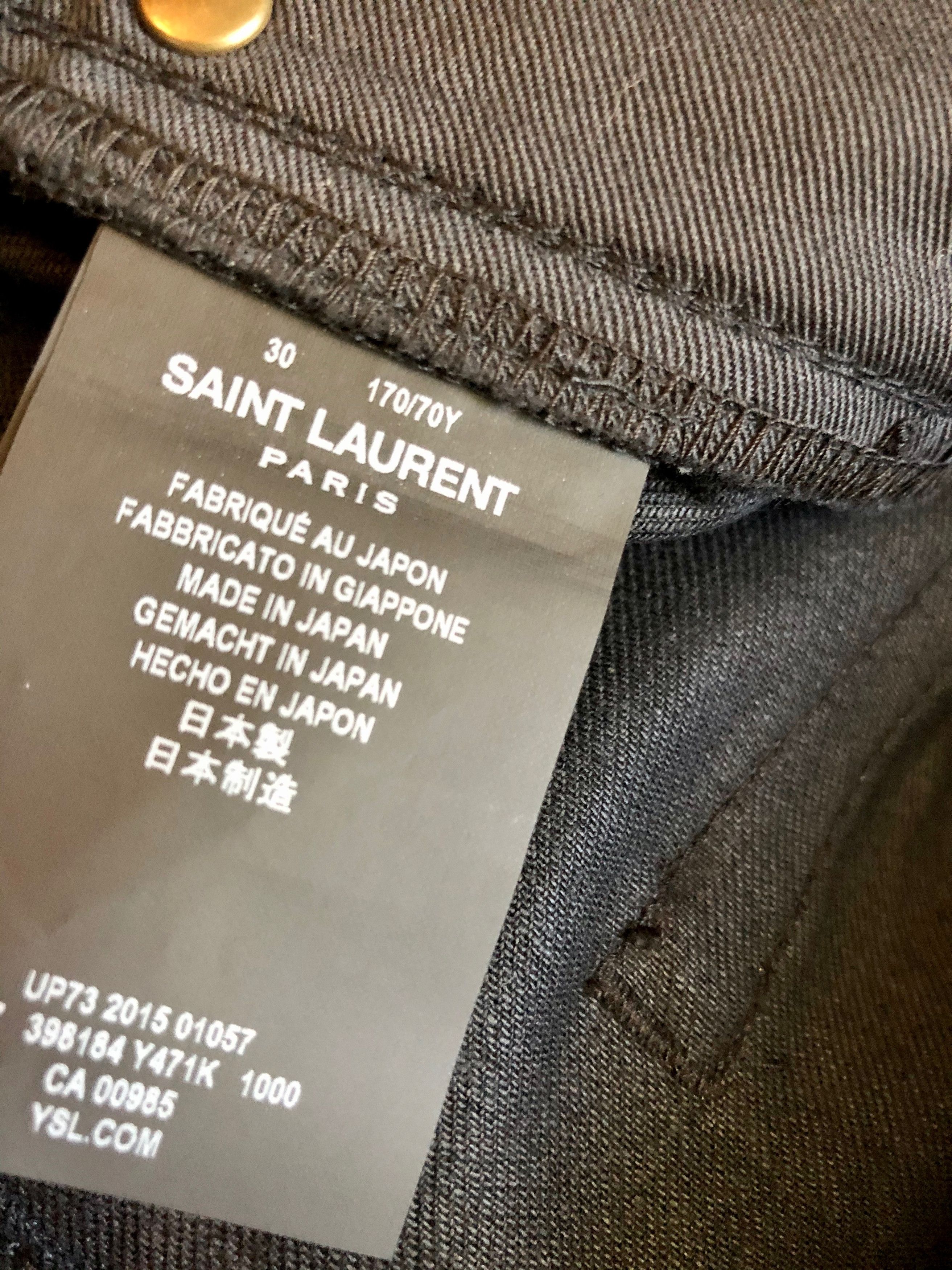 Saint Laurent Paris Saint Laurent D01 Jeans Black Size US 30 / EU 46 - 5 Thumbnail