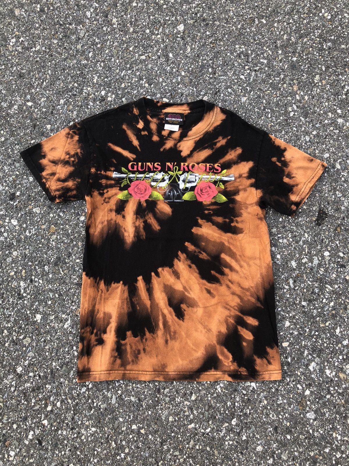 Band Tees Vintage Custom Guns N Roses Tye Dye Bleach Acid Wash Size US S / EU 44-46 / 1 - 1 Thumbnail