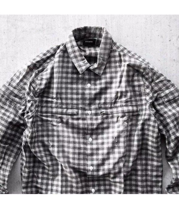 Stampd Stampd Grey Area Flannel Distressed Size US S / EU 44-46 / 1 - 2 Thumbnail