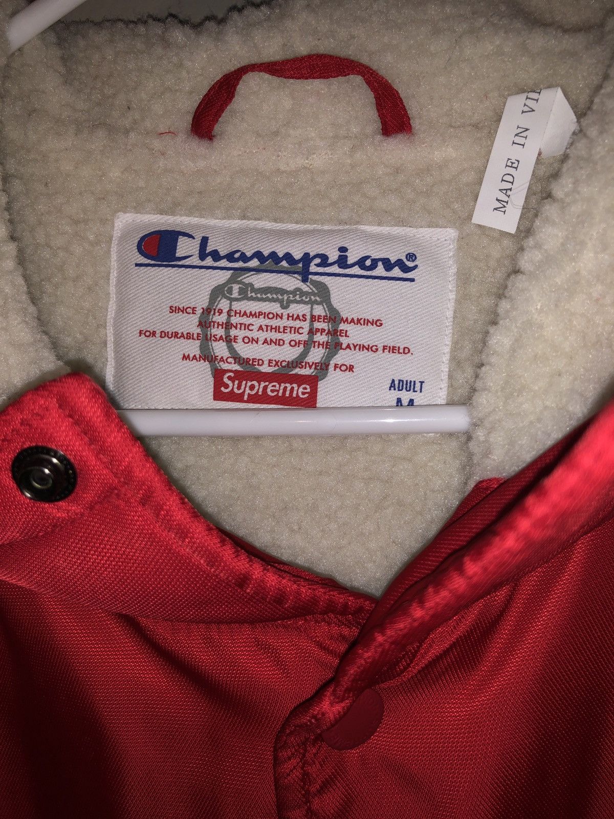 Champion × Supreme Supreme x Champion New Red Parka FW 16 Size US M / EU 48-50 / 2 - 3 Thumbnail