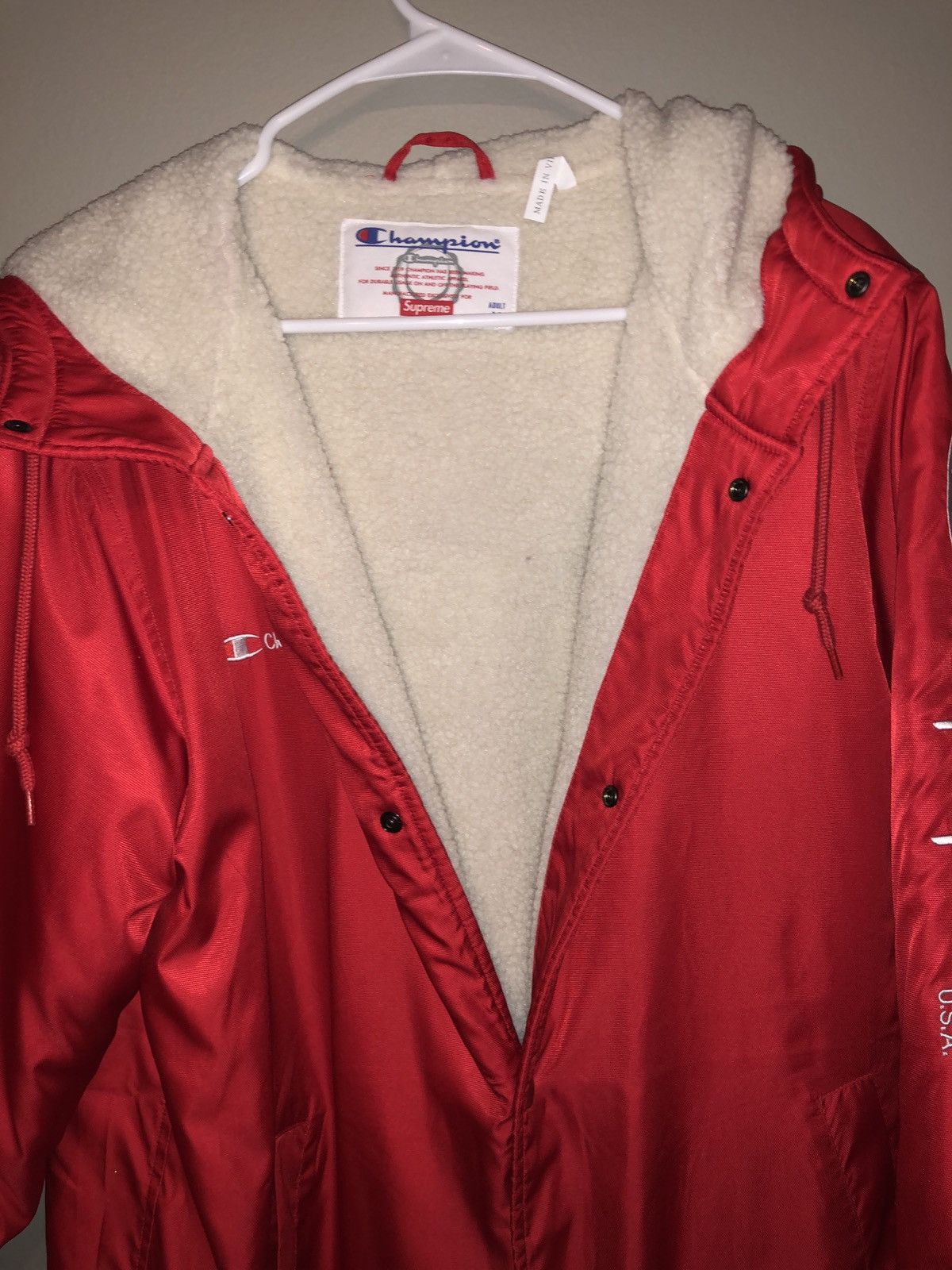 Champion × Supreme Supreme x Champion New Red Parka FW 16 Size US M / EU 48-50 / 2 - 6 Thumbnail