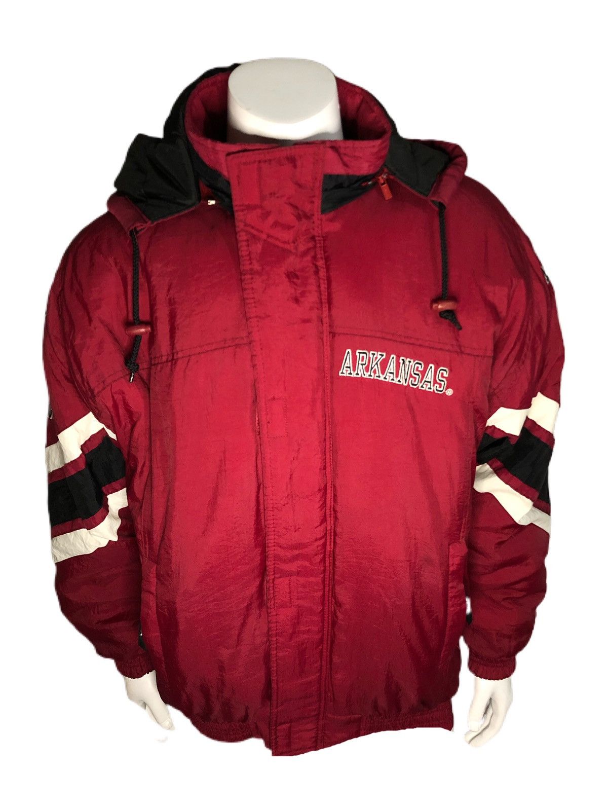 NCAA × Starter × Vintage Vintage Starter Arkansas Razorbacks Puffer ...