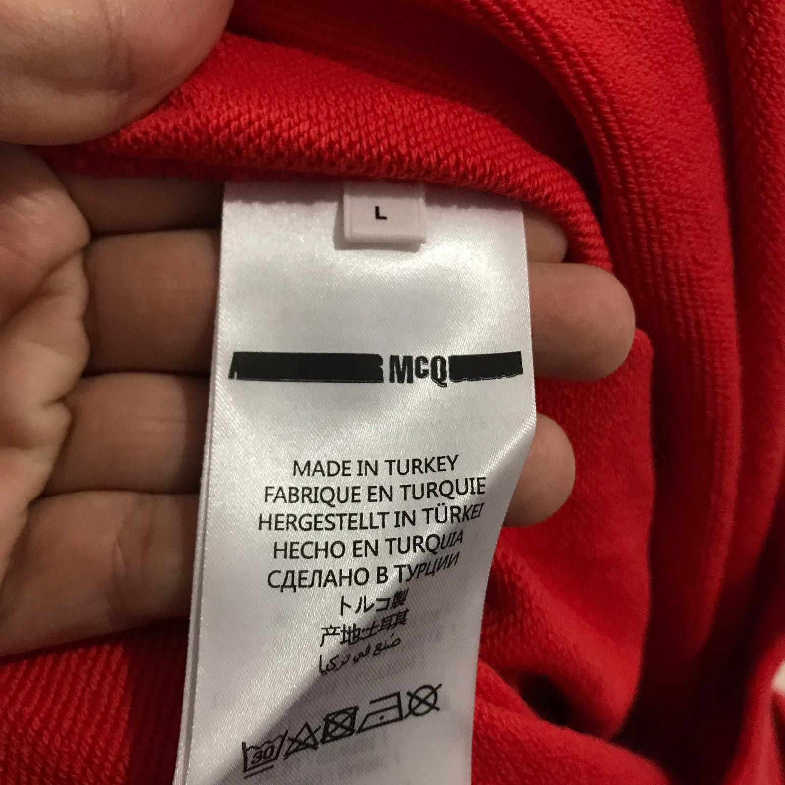 MCQ Ni6 - Mcq Alexander Mcqueen Red Hoodie Size US L / EU 52-54 / 3 - 4 Thumbnail