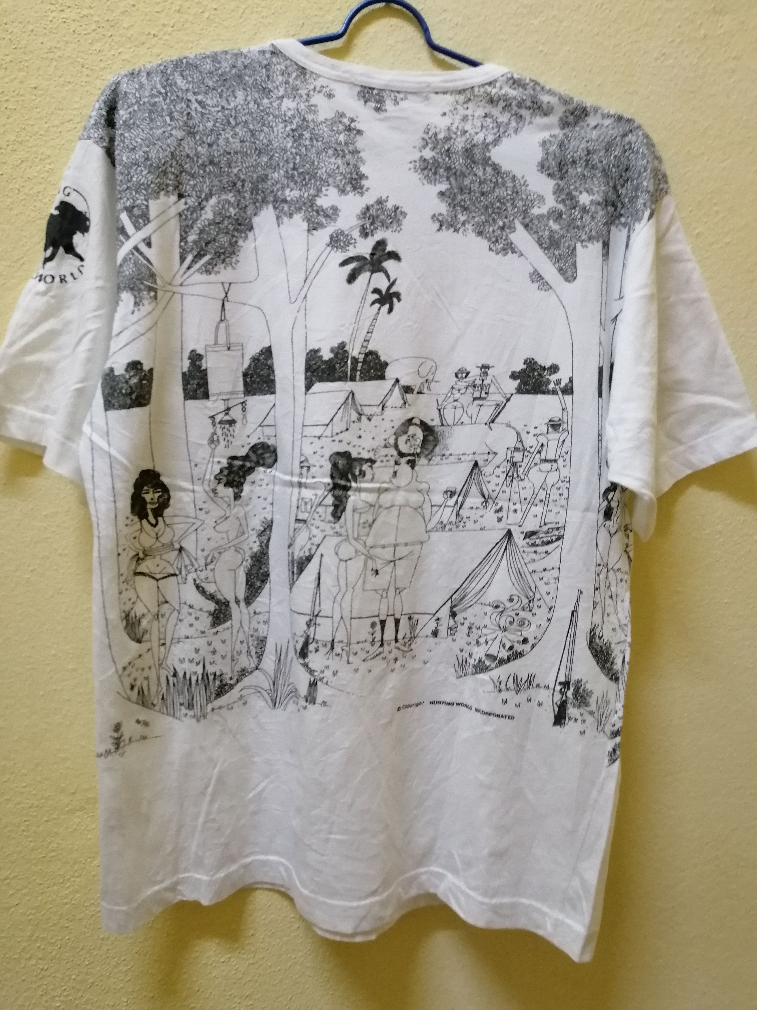 Designer × Vintage Rare Vintage HUNTING WORLD All Over Print Shirt Size US L / EU 52-54 / 3 - 3 Thumbnail