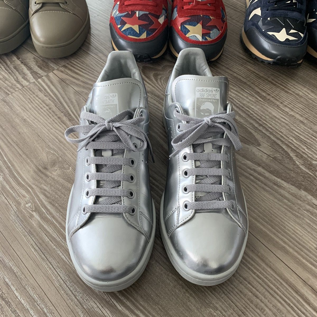 Adidas × Raf Simons Raf Simons x Stan Smith Silver Metallic Size US 11 / EU 44 - 2 Thumbnail