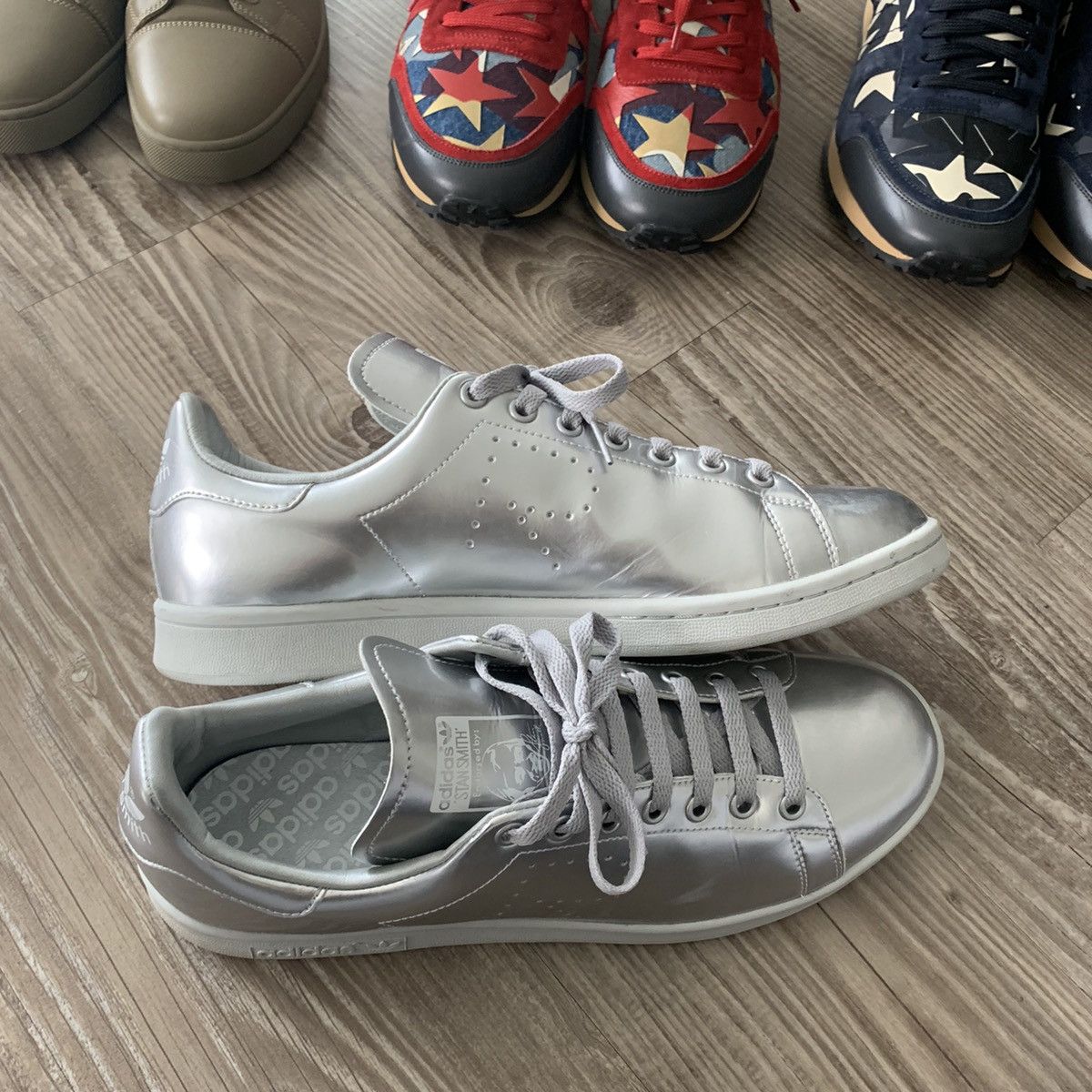 Adidas × Raf Simons Raf Simons x Stan Smith Silver Metallic Size US 11 / EU 44 - 4 Thumbnail