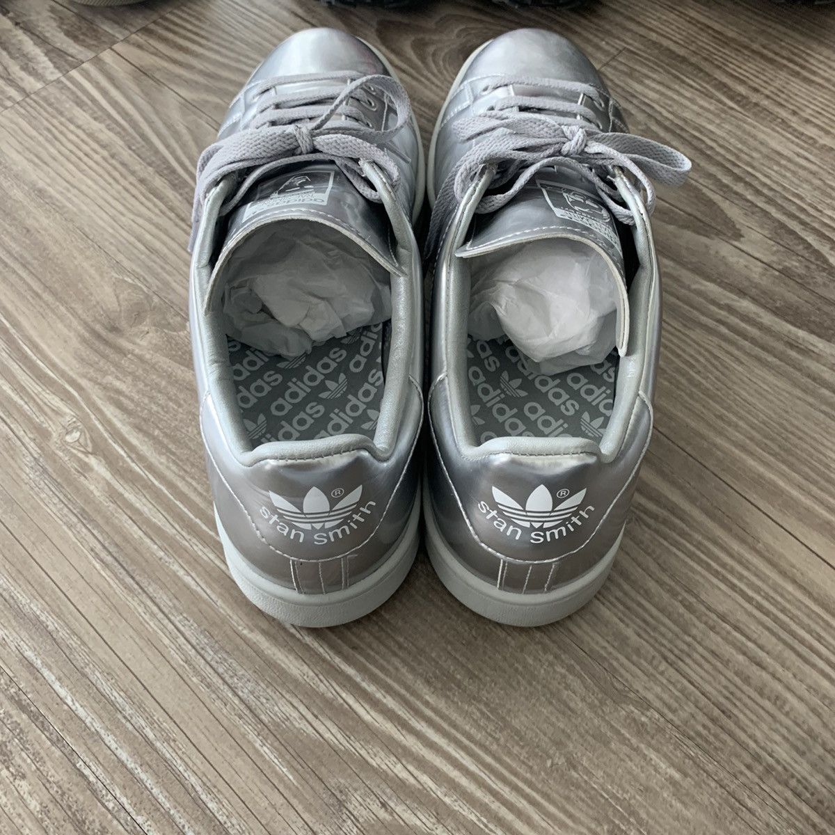 Adidas × Raf Simons Raf Simons x Stan Smith Silver Metallic Size US 11 / EU 44 - 5 Thumbnail