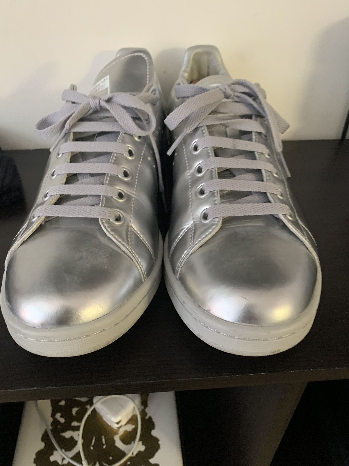 Adidas × Raf Simons Raf Simons x Stan Smith Silver Metallic Size US 11 / EU 44 - 8 Thumbnail