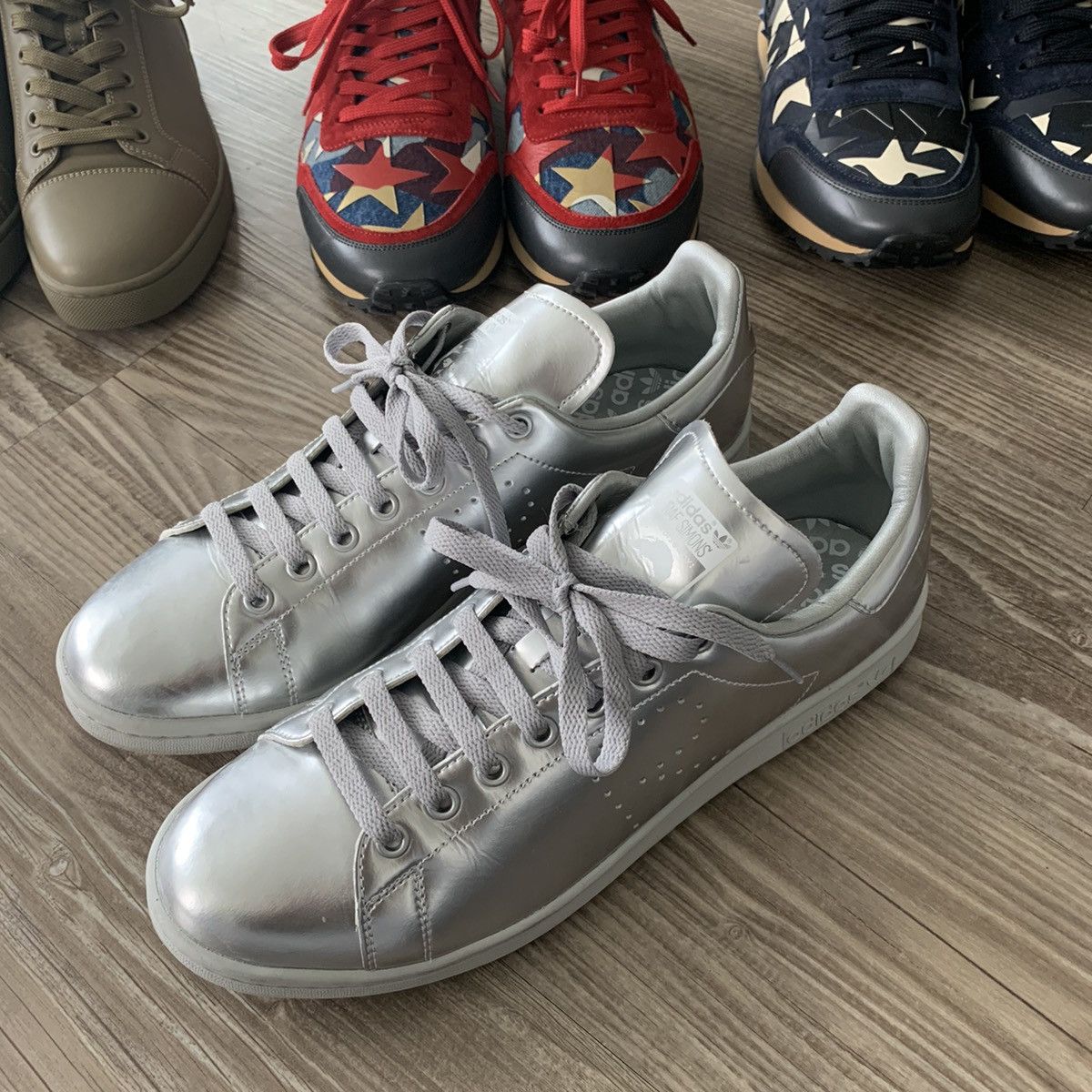 Adidas × Raf Simons Raf Simons x Stan Smith Silver Metallic Size US 11 / EU 44 - 7 Thumbnail