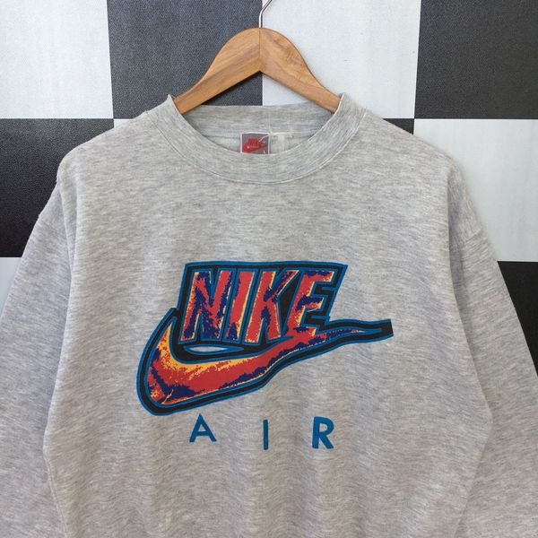 Vintage 90s nike air sweatshirt sales big logo jumper