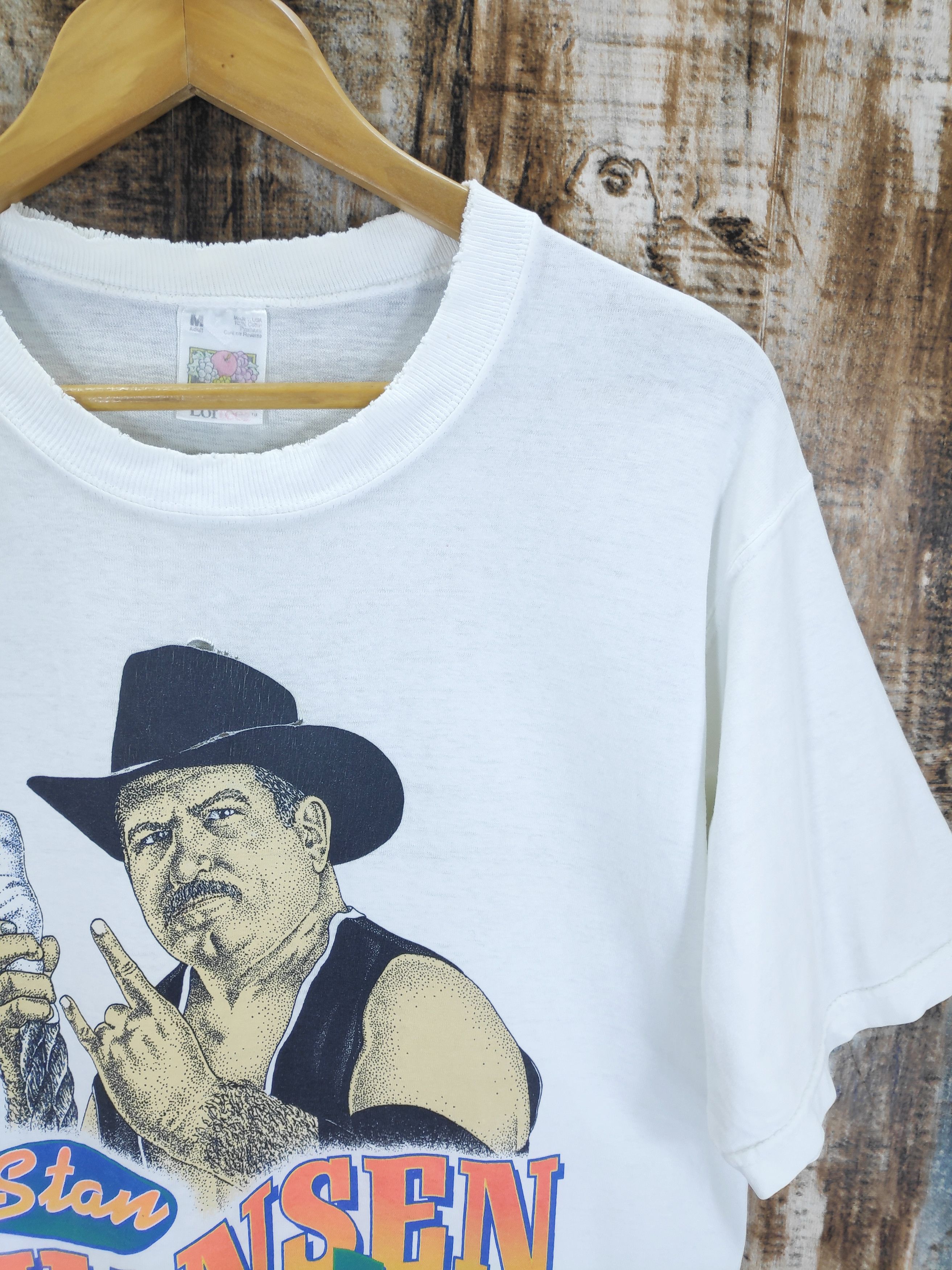 Japanese Brand × Vintage × WCW/nWo Vintage Stan Hansen Texas All Japan Pro Wrestling Tee Size US M / EU 48-50 / 2 - 4 Thumbnail