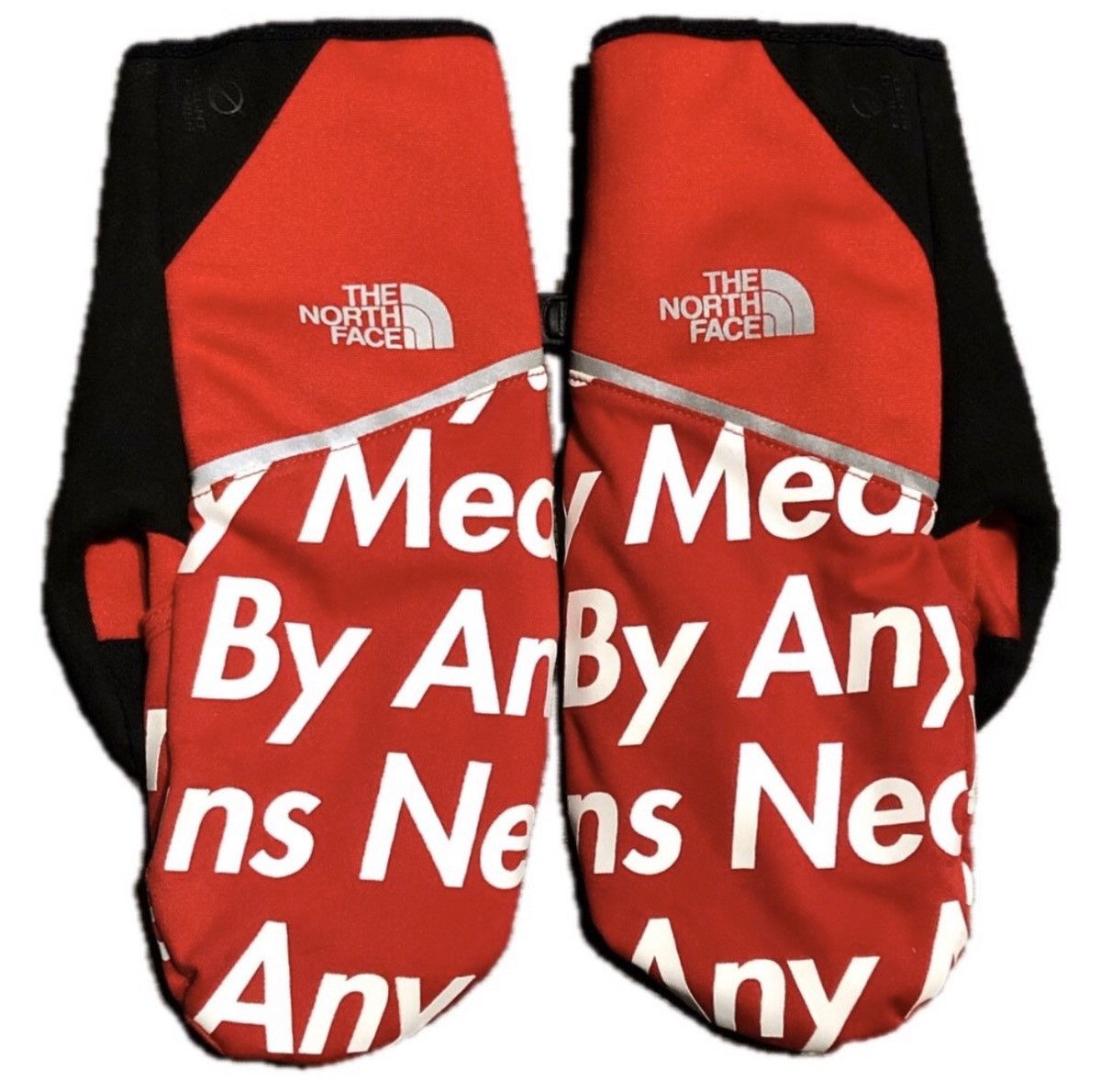 North Face Supreme Red Gloves Supreme X TNF Bandana Etip Glove FW14