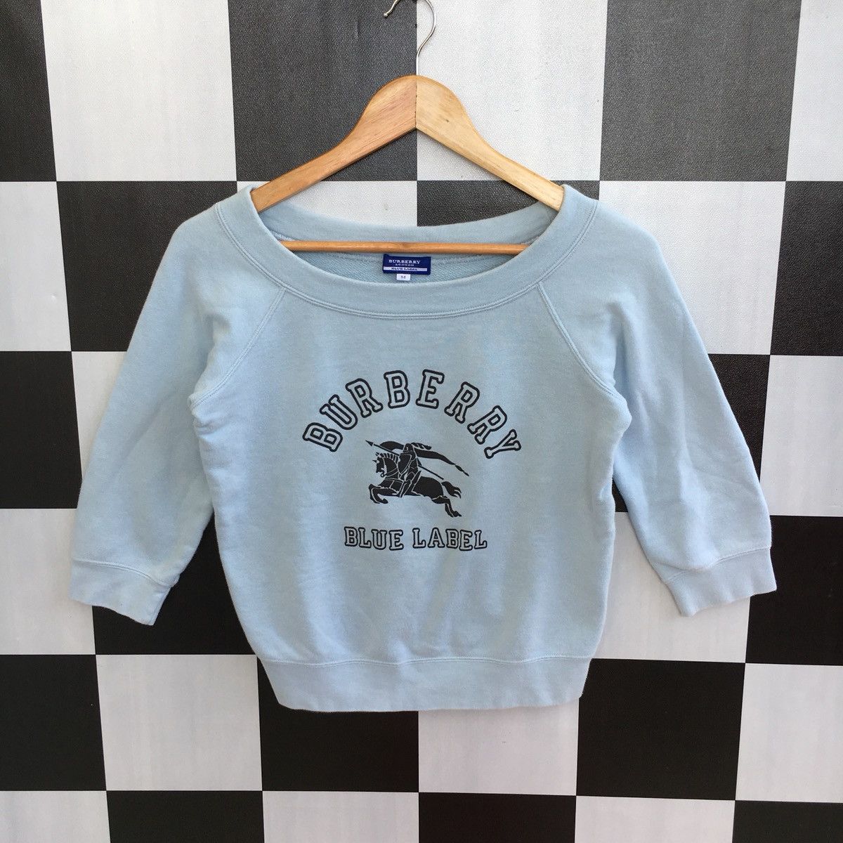 Burberry Vintage Burberry Blue Label Sweatshirt Logo 90s |