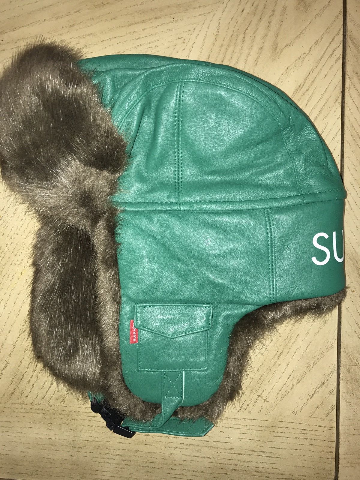 Supreme Supreme Leather Trooper Kelley Green | Grailed