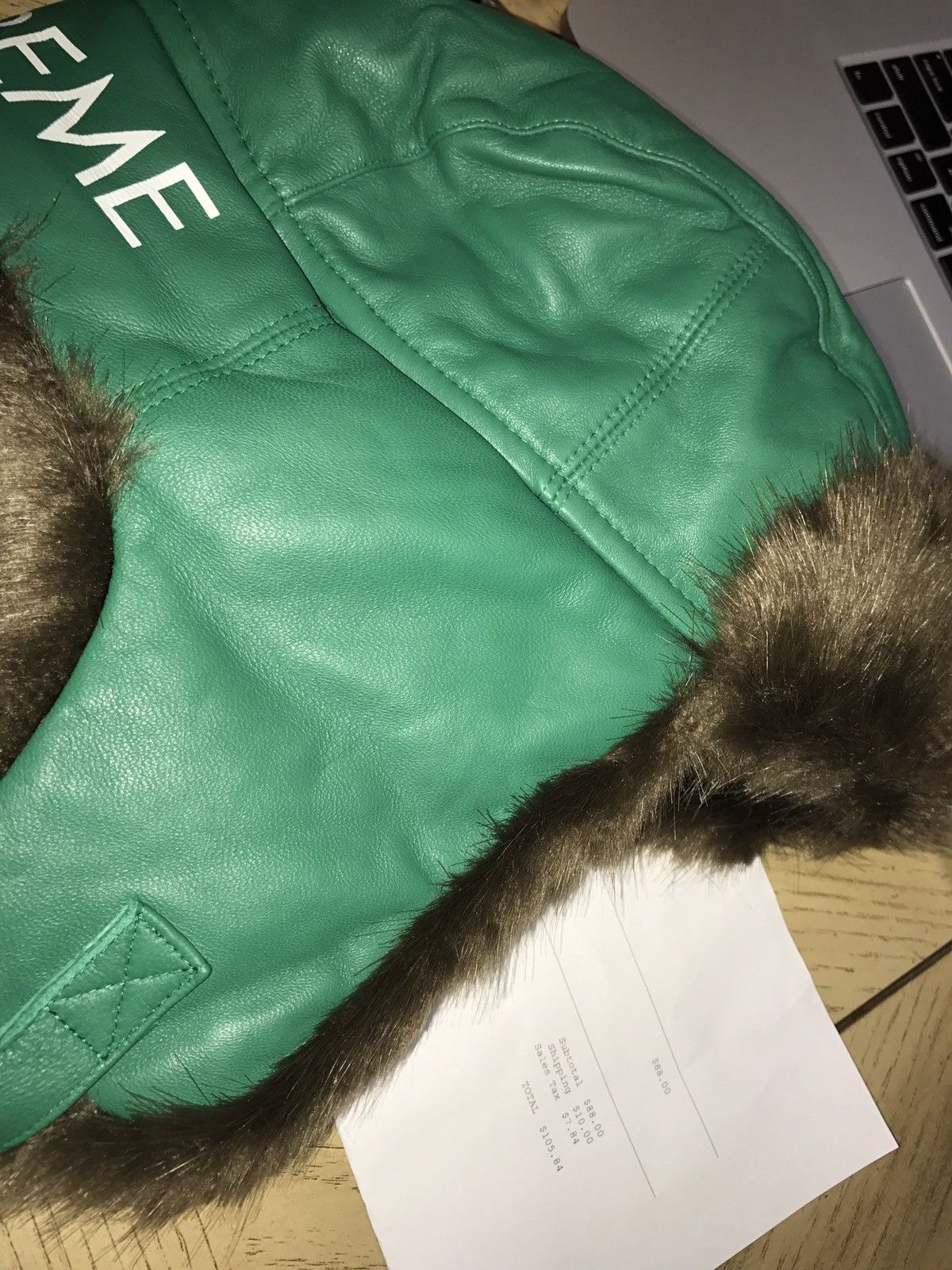 Supreme Supreme Leather Trooper Kelley Green | Grailed