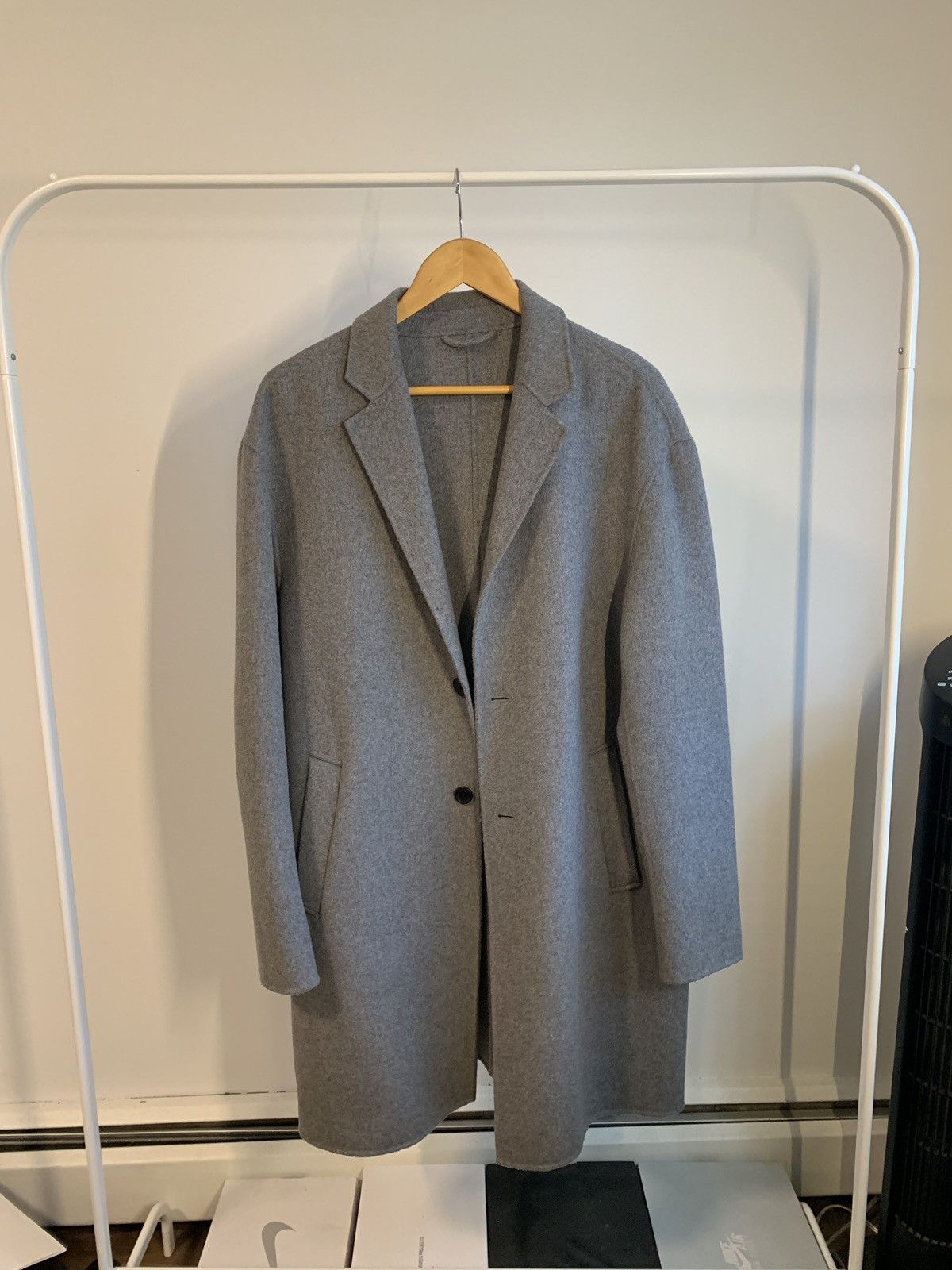 Zara Grey Zara Overcoat Grailed