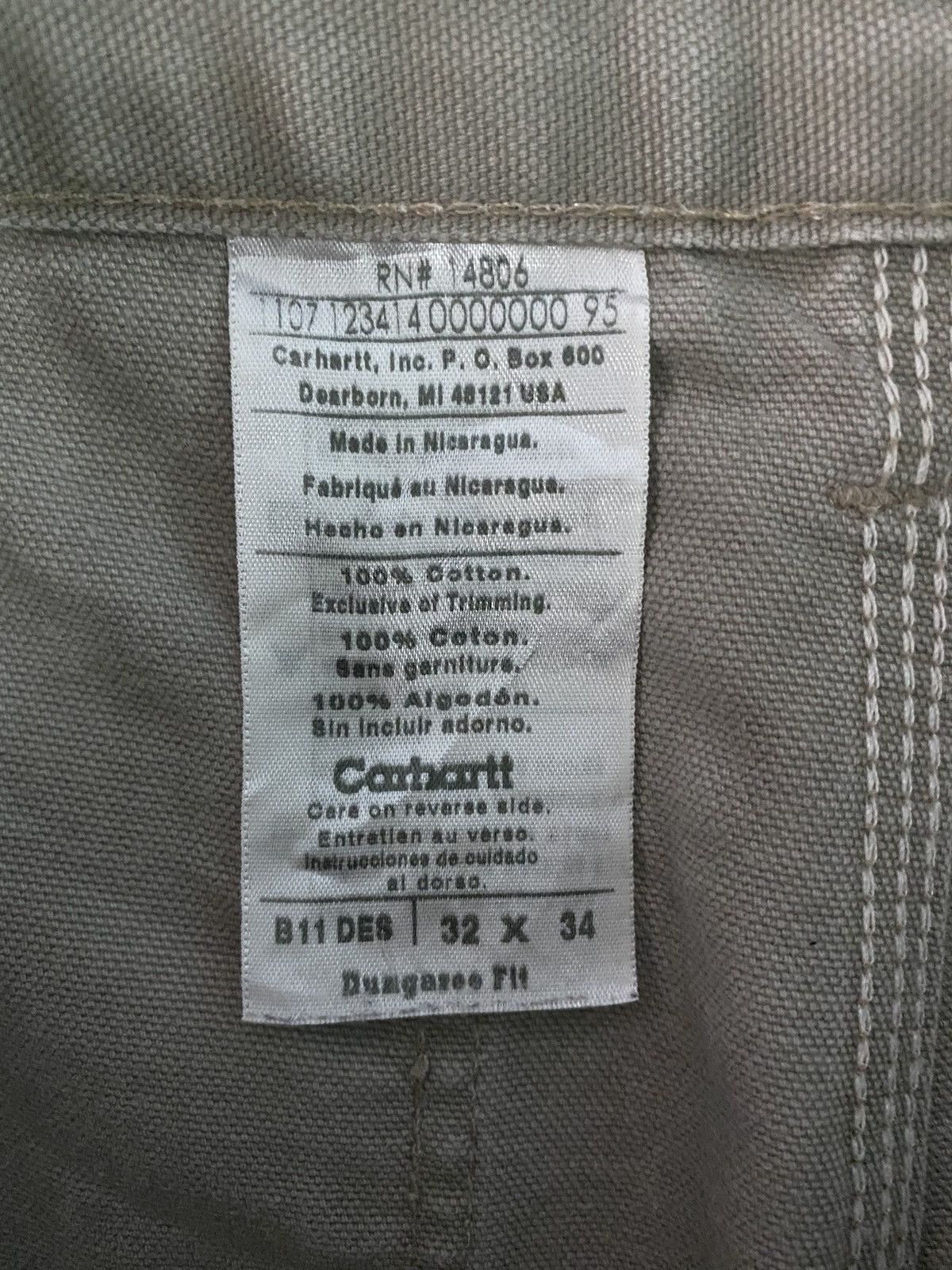 Carhartt CARHARTT DUNGAREE WORK PANT Size US 32 / EU 48 - 8 Thumbnail