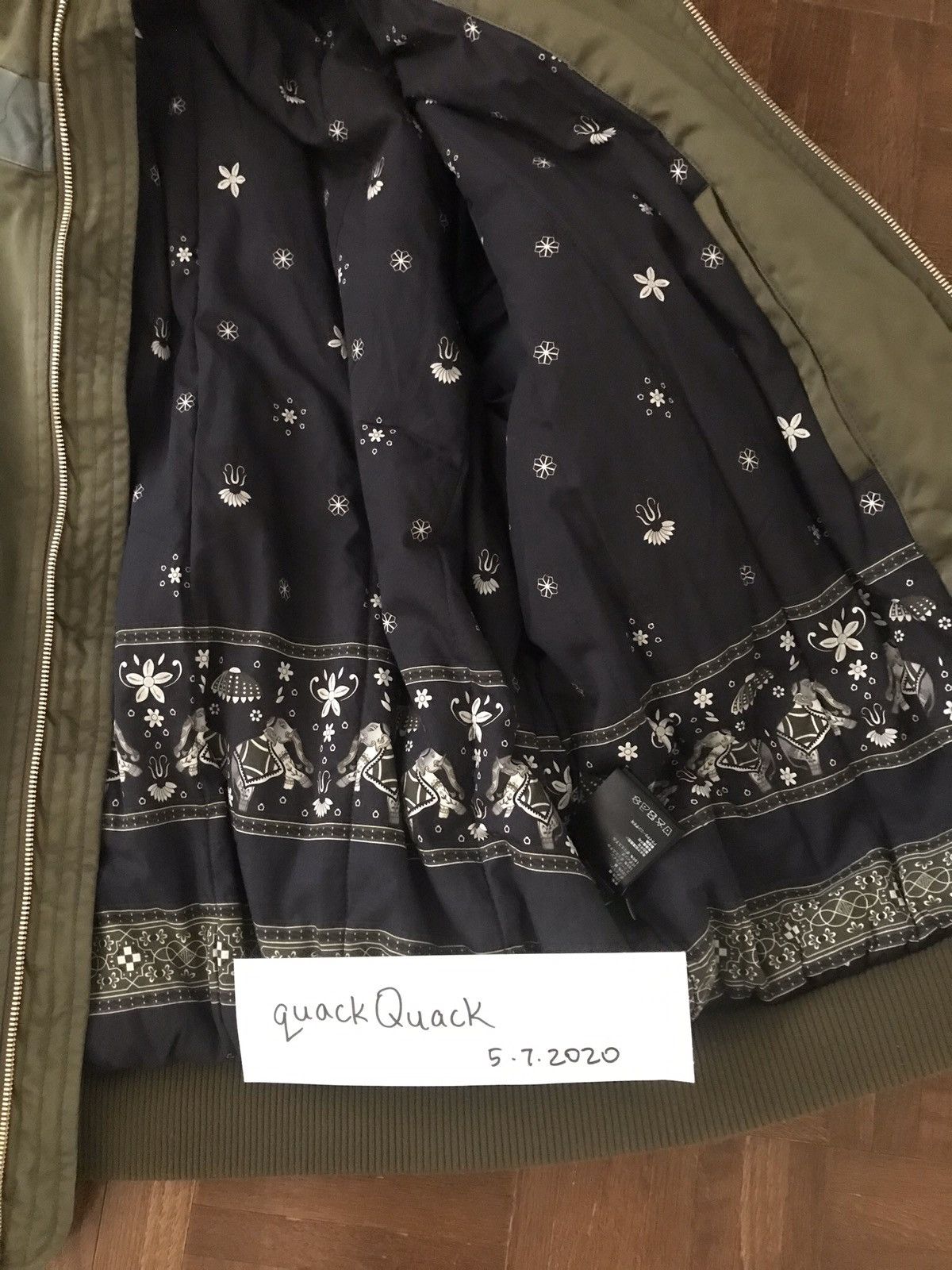 KITH Colorblocked Sateen Bomber Jacket L