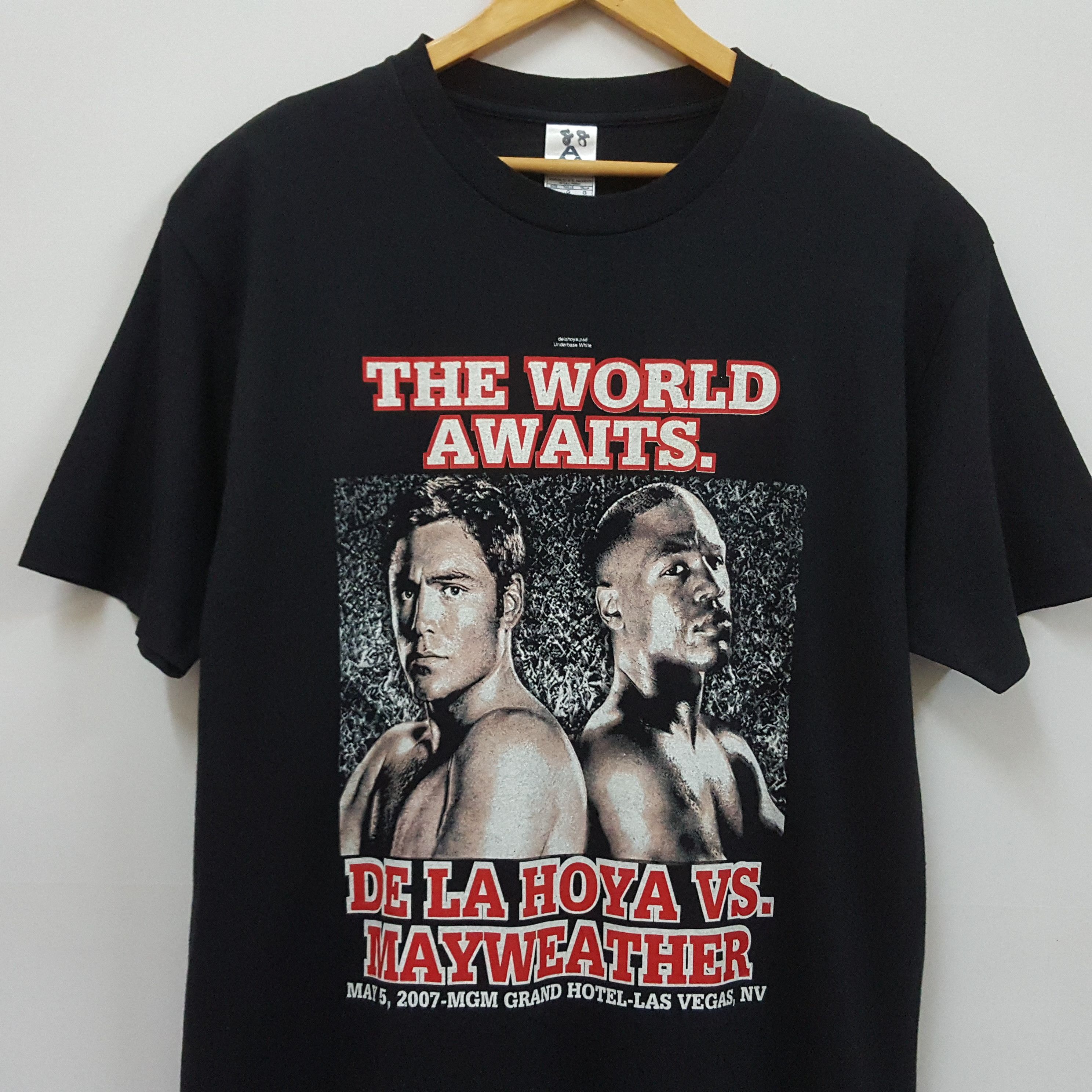 Rap Tees Vintage De La Hoya Vs Floyd Mayweather boxer t-Shirt Size US XL / EU 56 / 4 - 2 Thumbnail
