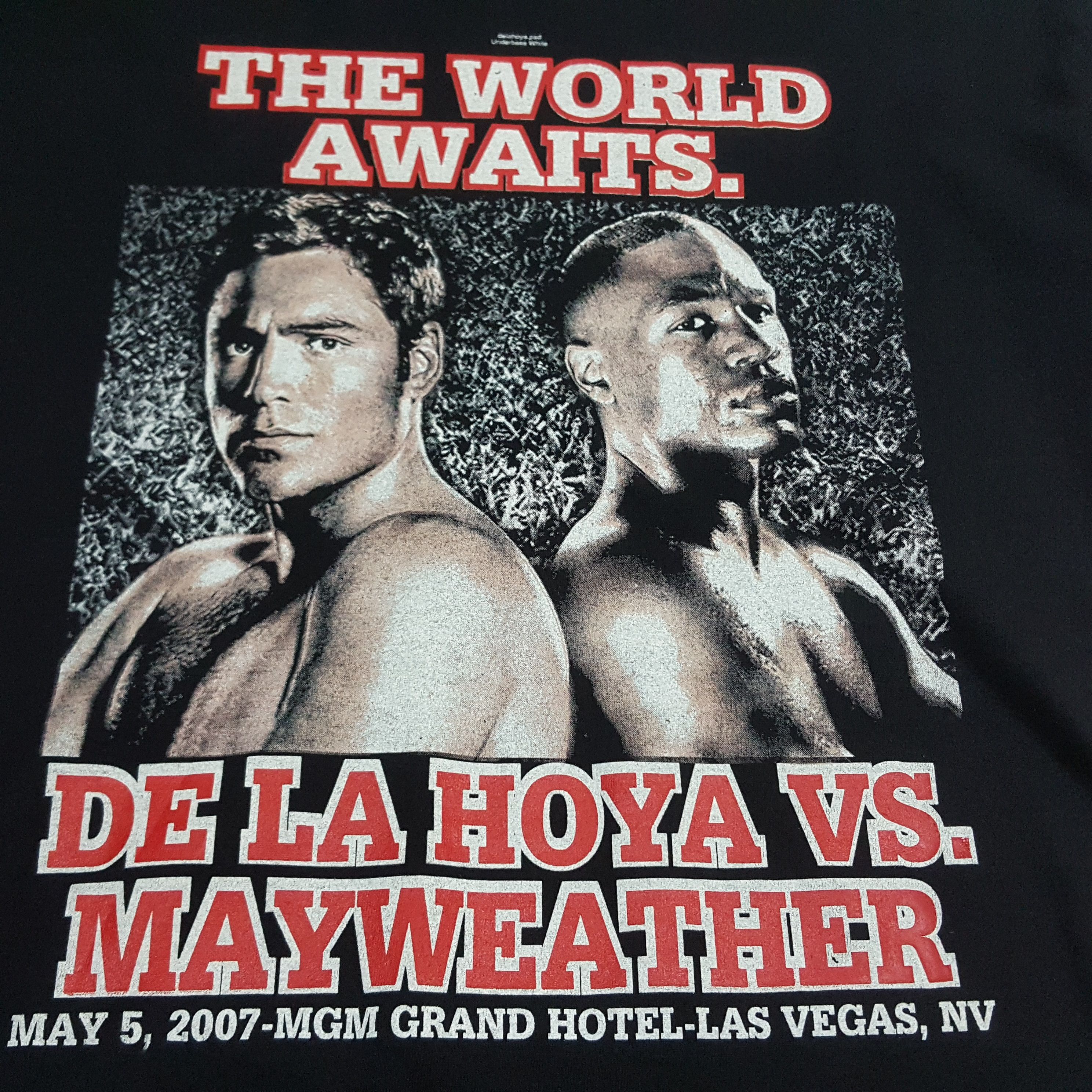 Rap Tees Vintage De La Hoya Vs Floyd Mayweather boxer t-Shirt Size US XL / EU 56 / 4 - 5 Thumbnail
