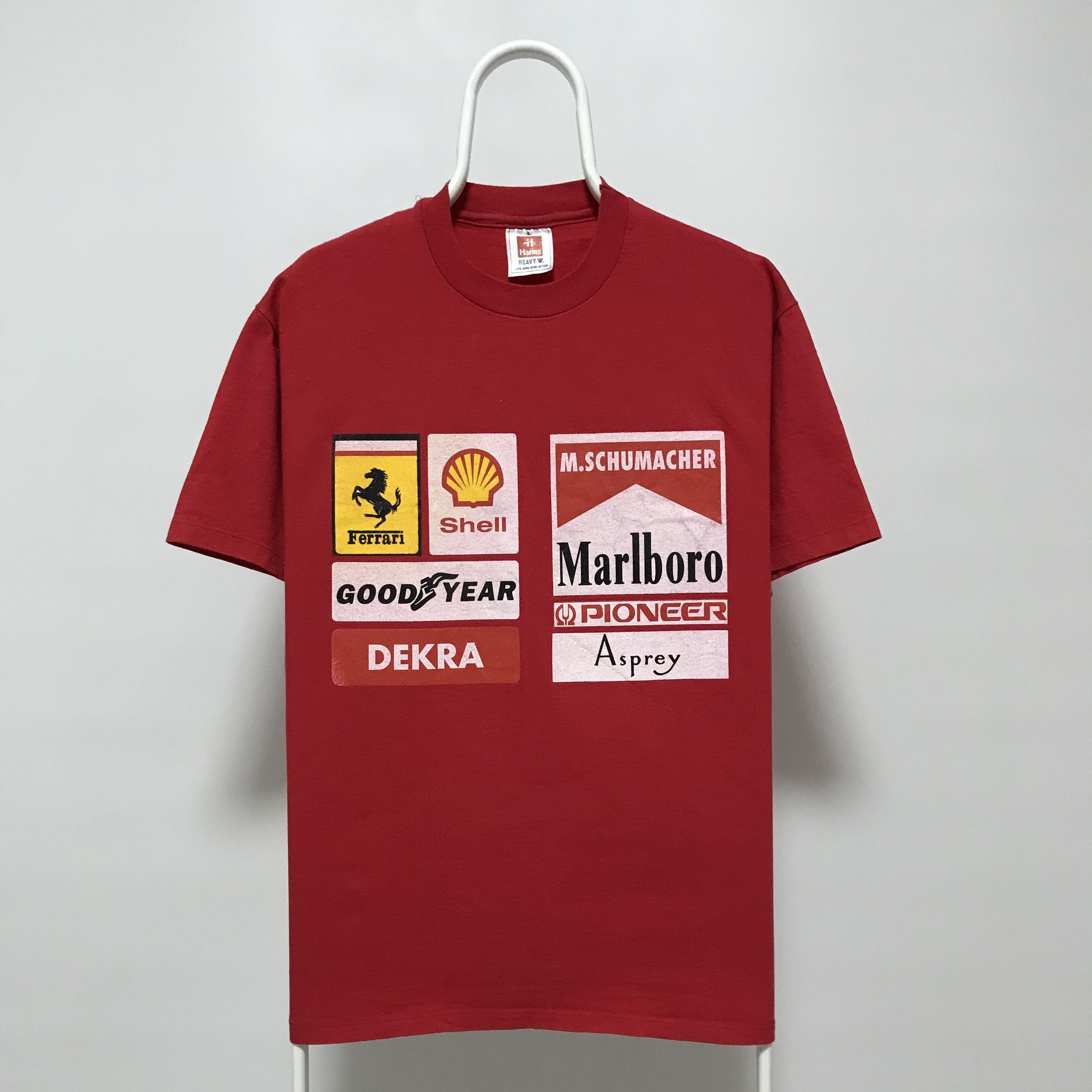 MARLBORO FERRARI F1 Michael Schumacher T-Shirt Vintage 90s