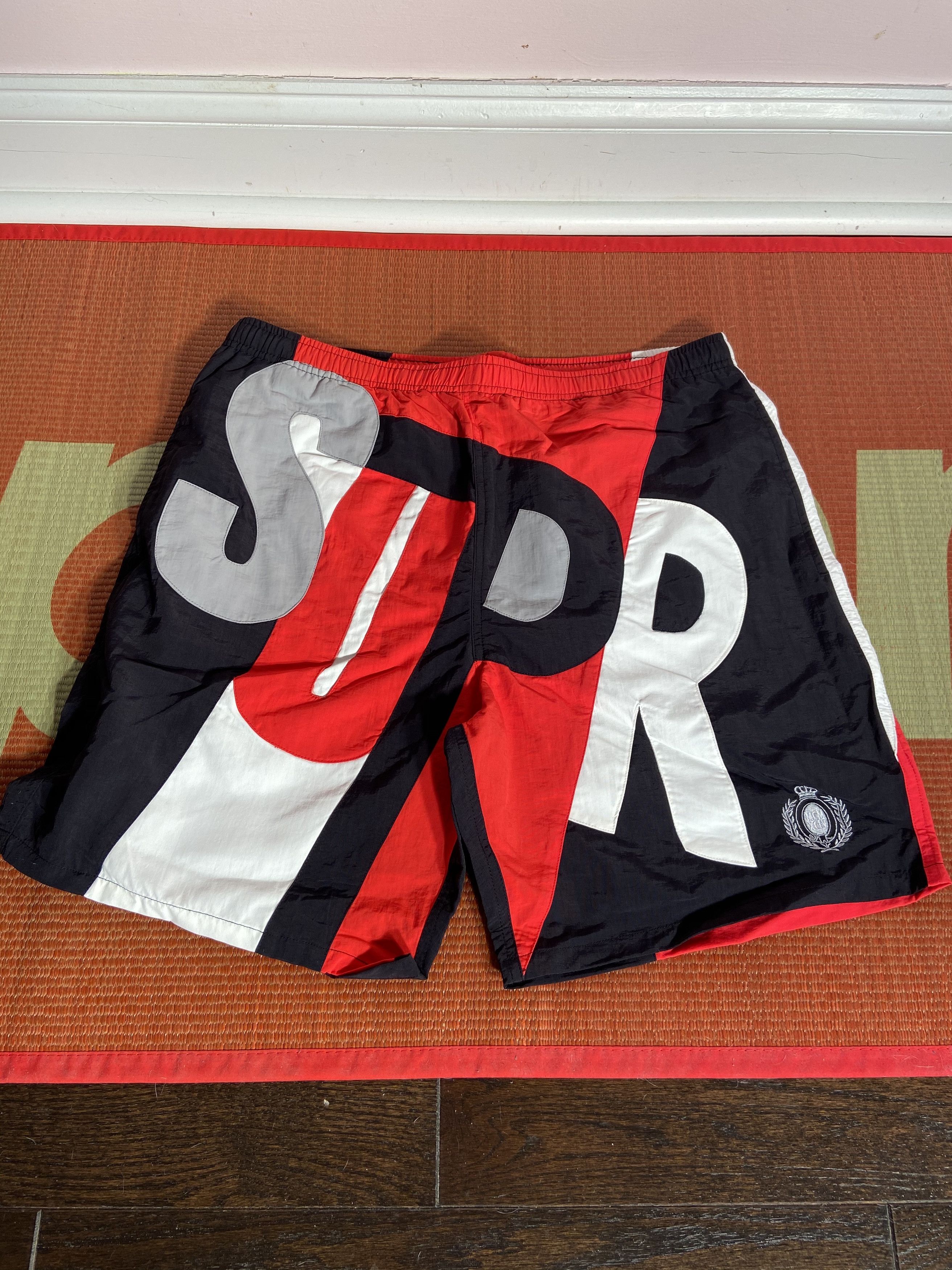 Supreme Supreme Big Letter Water Short Black | Grailed