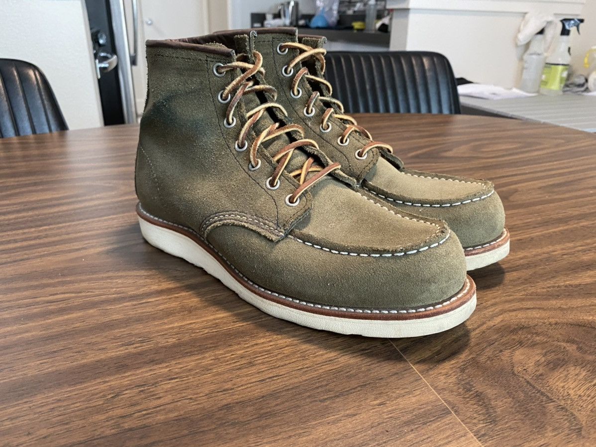 19年✨️日本未発売 RED WING 8857 オリーブグリーン ワークブーツ Red Wing Red Wing Heritage 8857 Moc Toe | Grailed